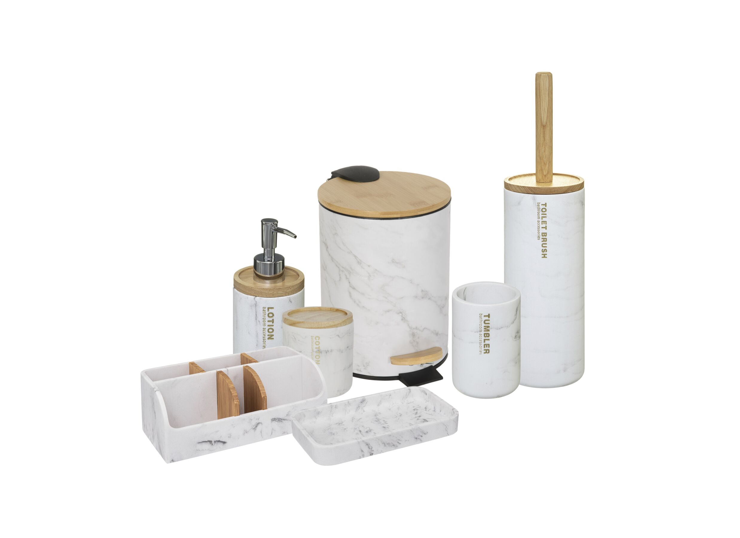 Photo ensemble - Brosse wc Lea Blanc