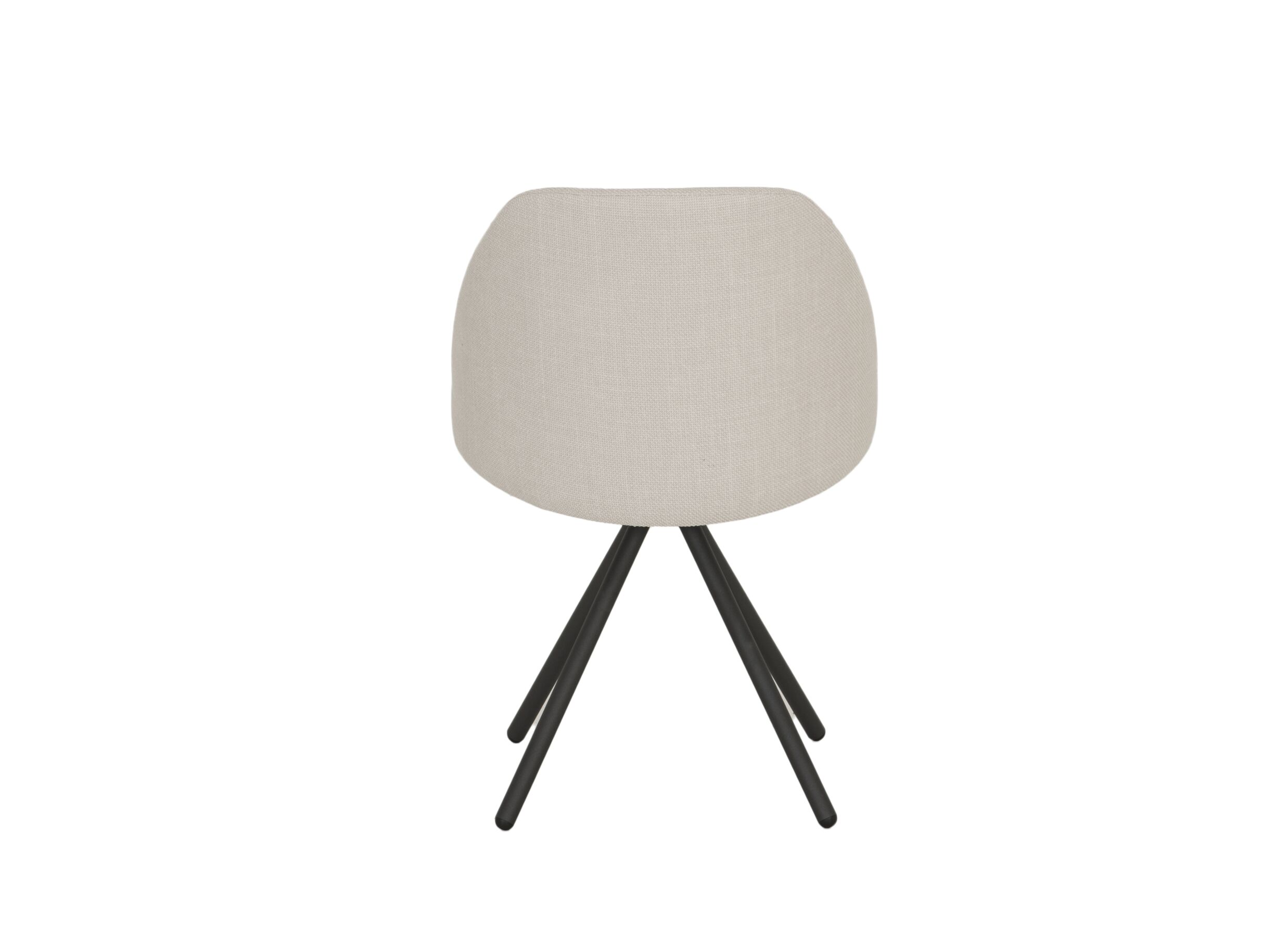 Overzichtsfoto - Stoel Fixie 54,5x59x83,5cm - stof - wit