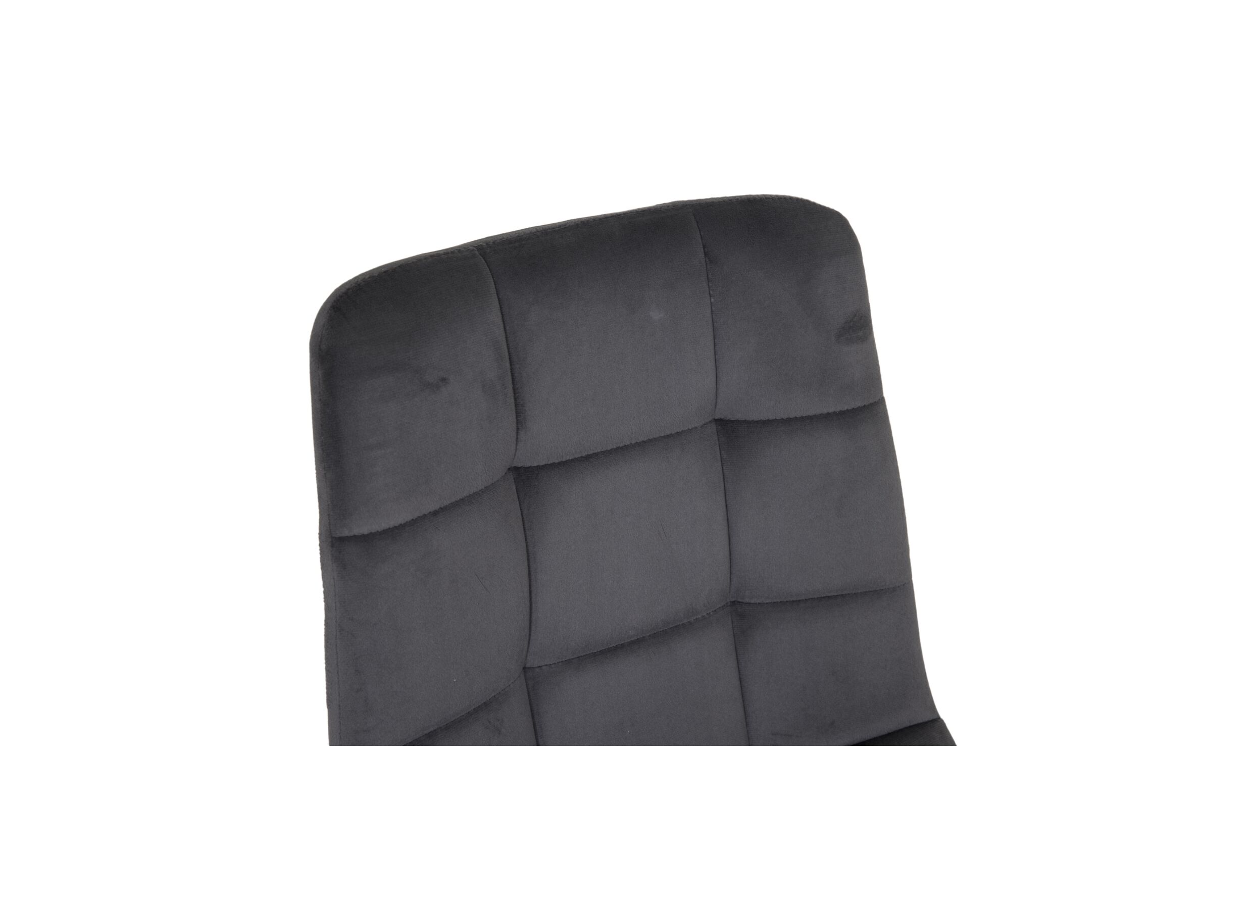 Detailfoto - Stoel Runner 44x54x87cm - velvet - grijs