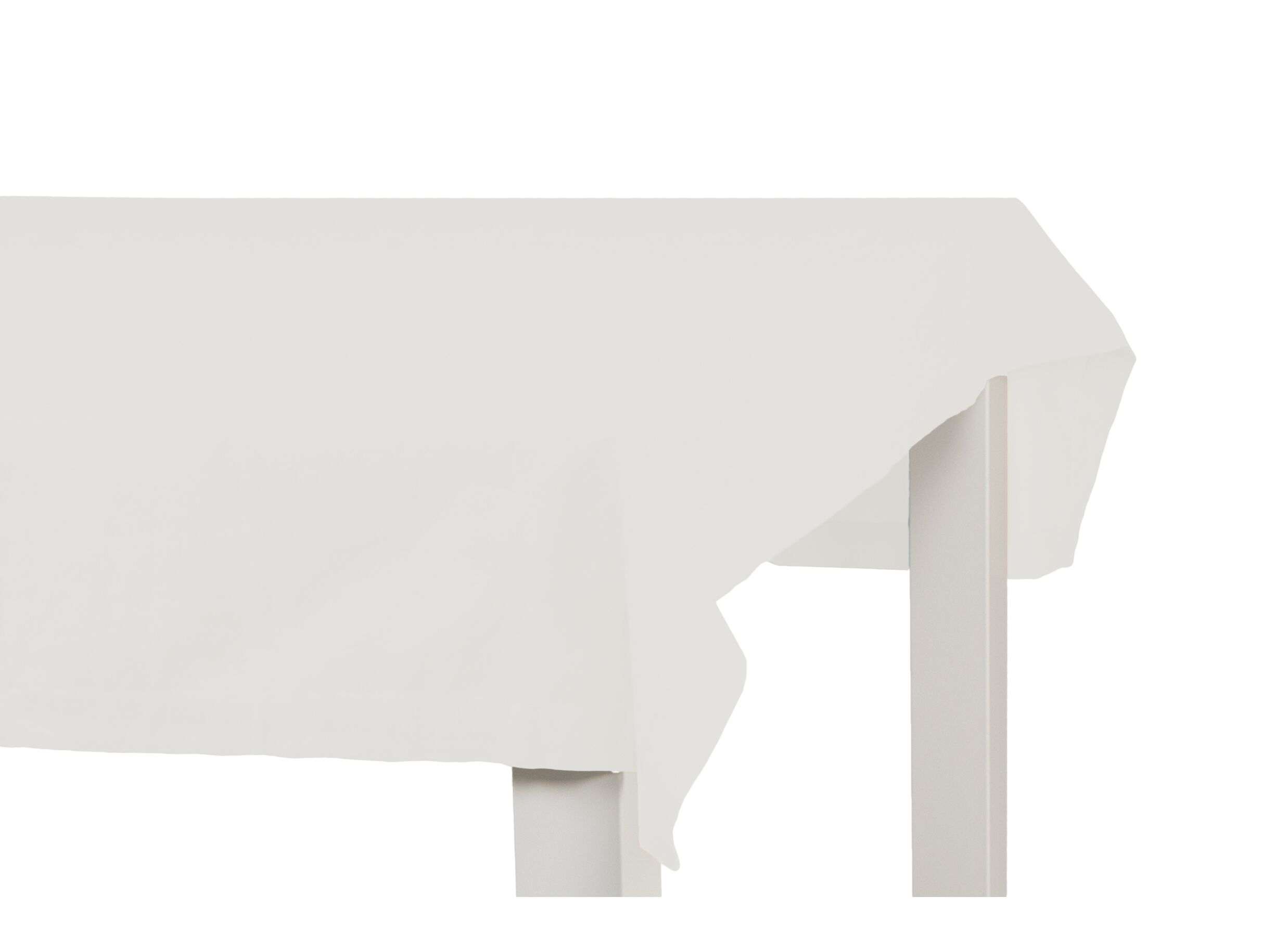 Plus Important - Nappe Teflon 150x290cm - tissu - blanc