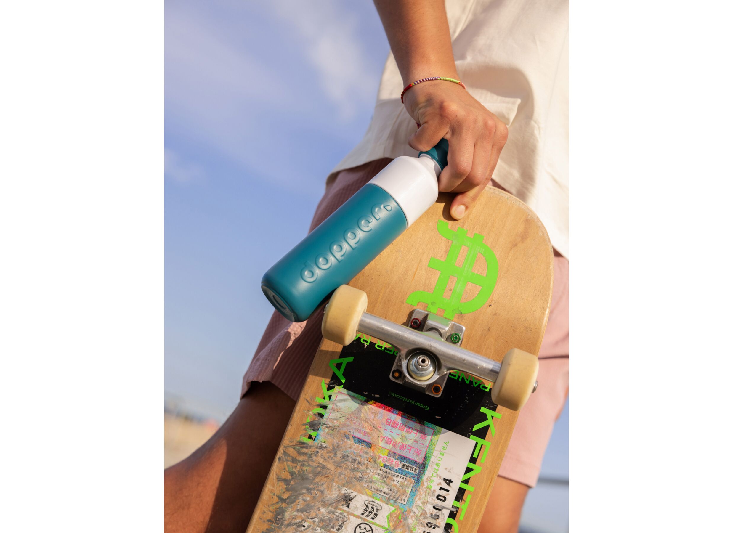 Foto ambiance - Bouteille isotherme Dopper 35 cl - Inox - Lagoon