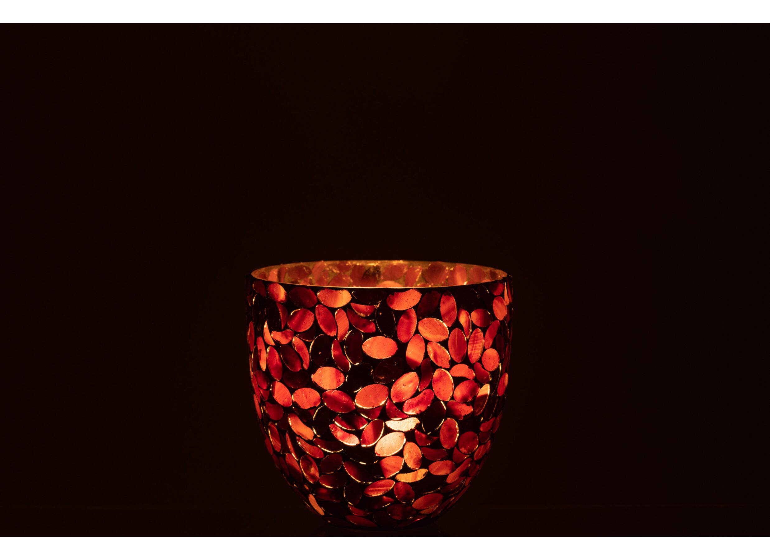 Foto ambiance - Porte-bougie Mosaïque H15cm