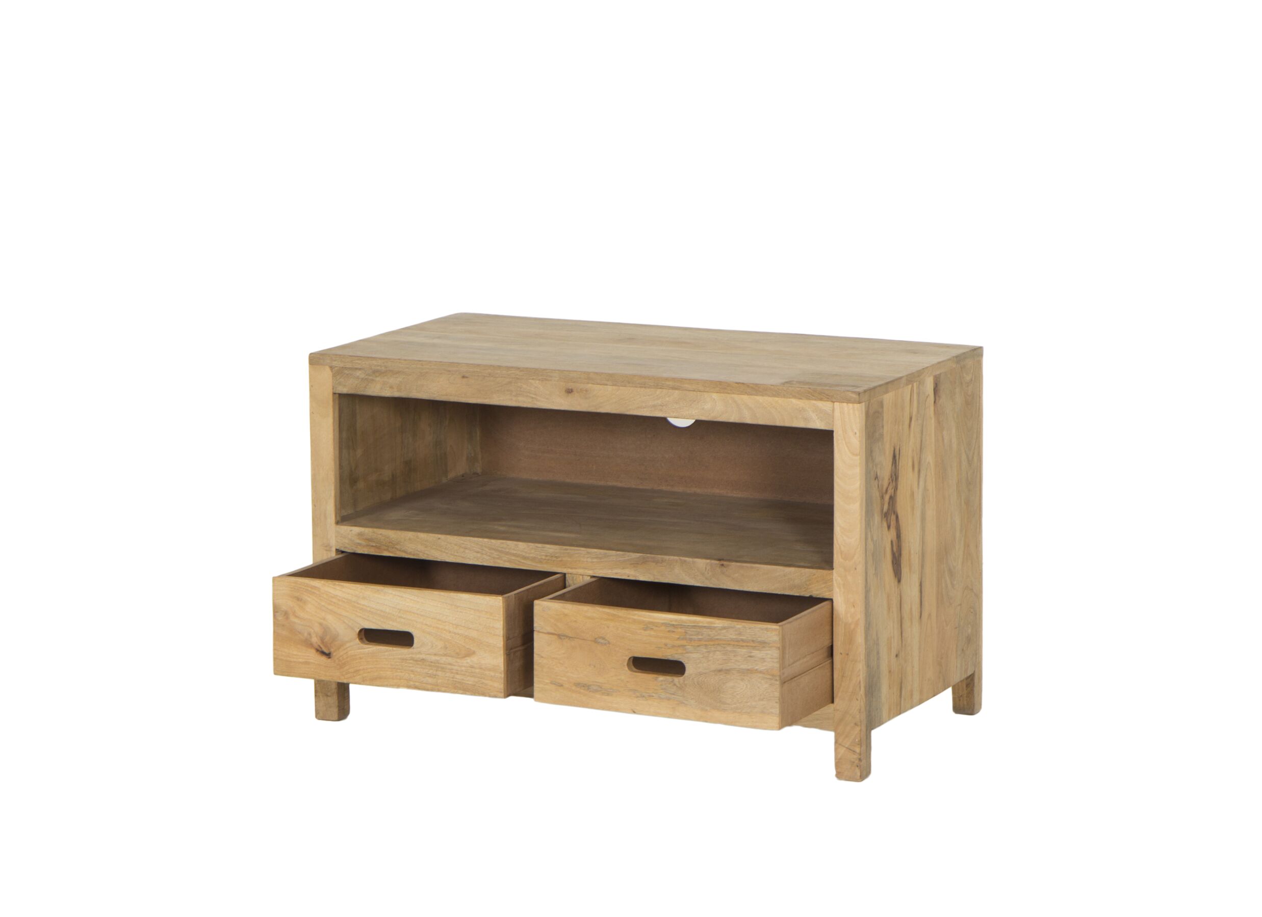 Tv-meubel Ploutos 89x48cm - mango massief - naturel