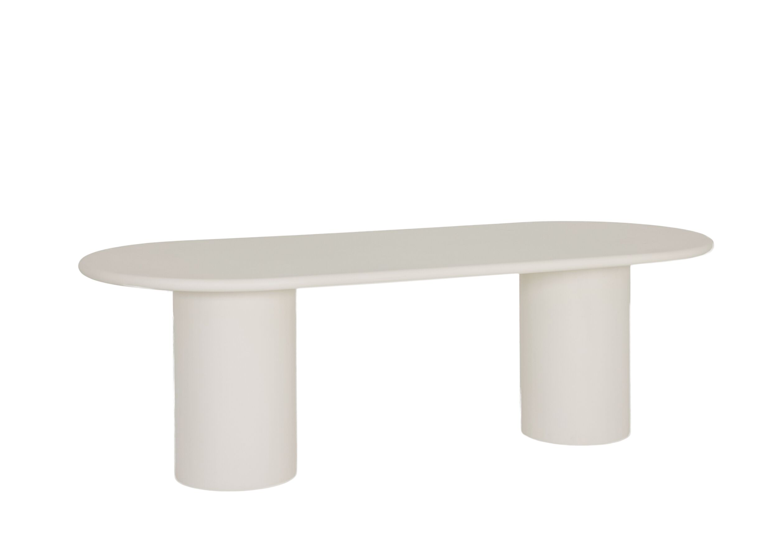 Plus Important - Table Macaron 240x100cm - micro ciment - beige