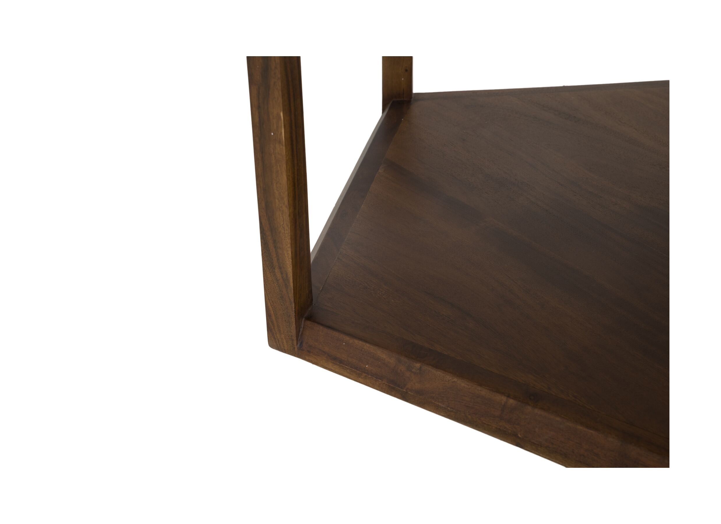Detail - Table basse Pentagon 80,5x80,5x50cm - acacia massif - naturel