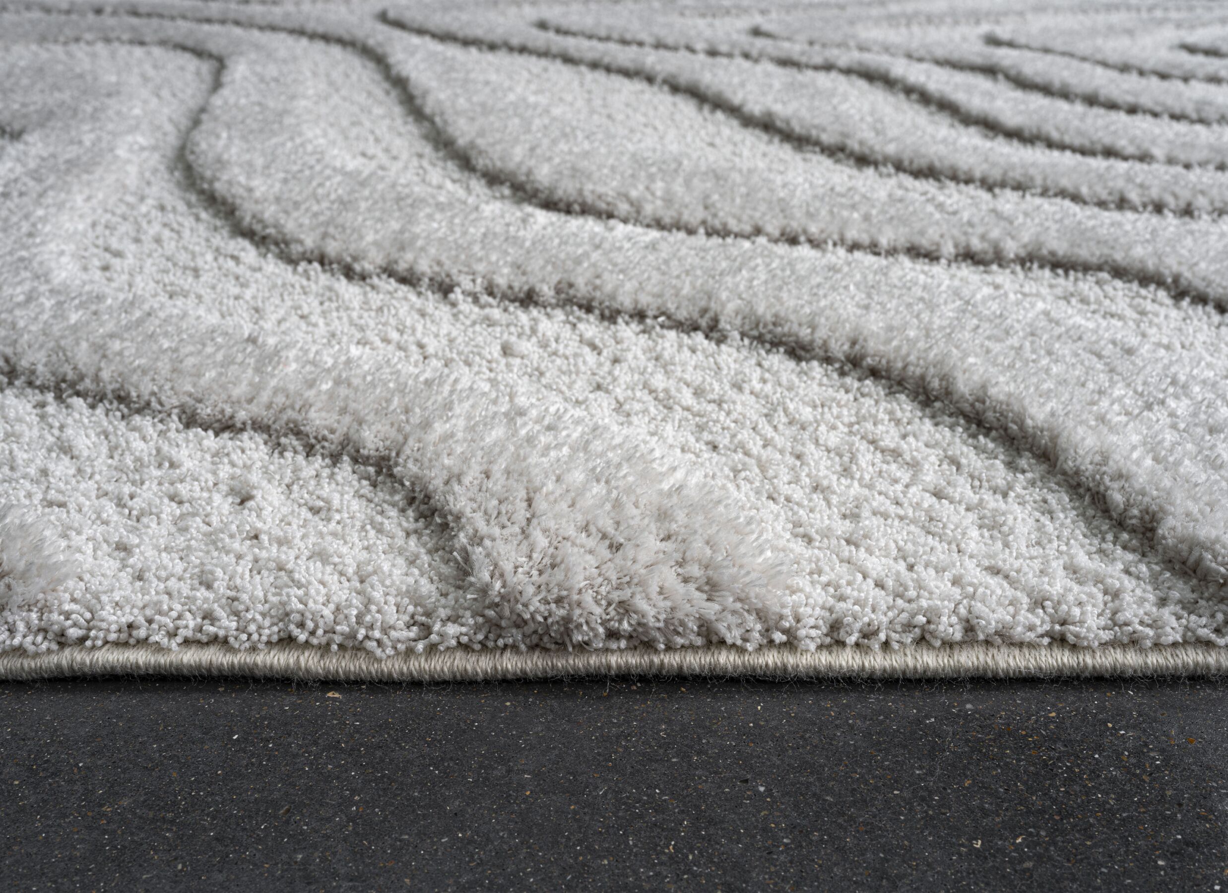 Detailfoto - Tapijt Madagaskar 160x230cm - polyester - wit