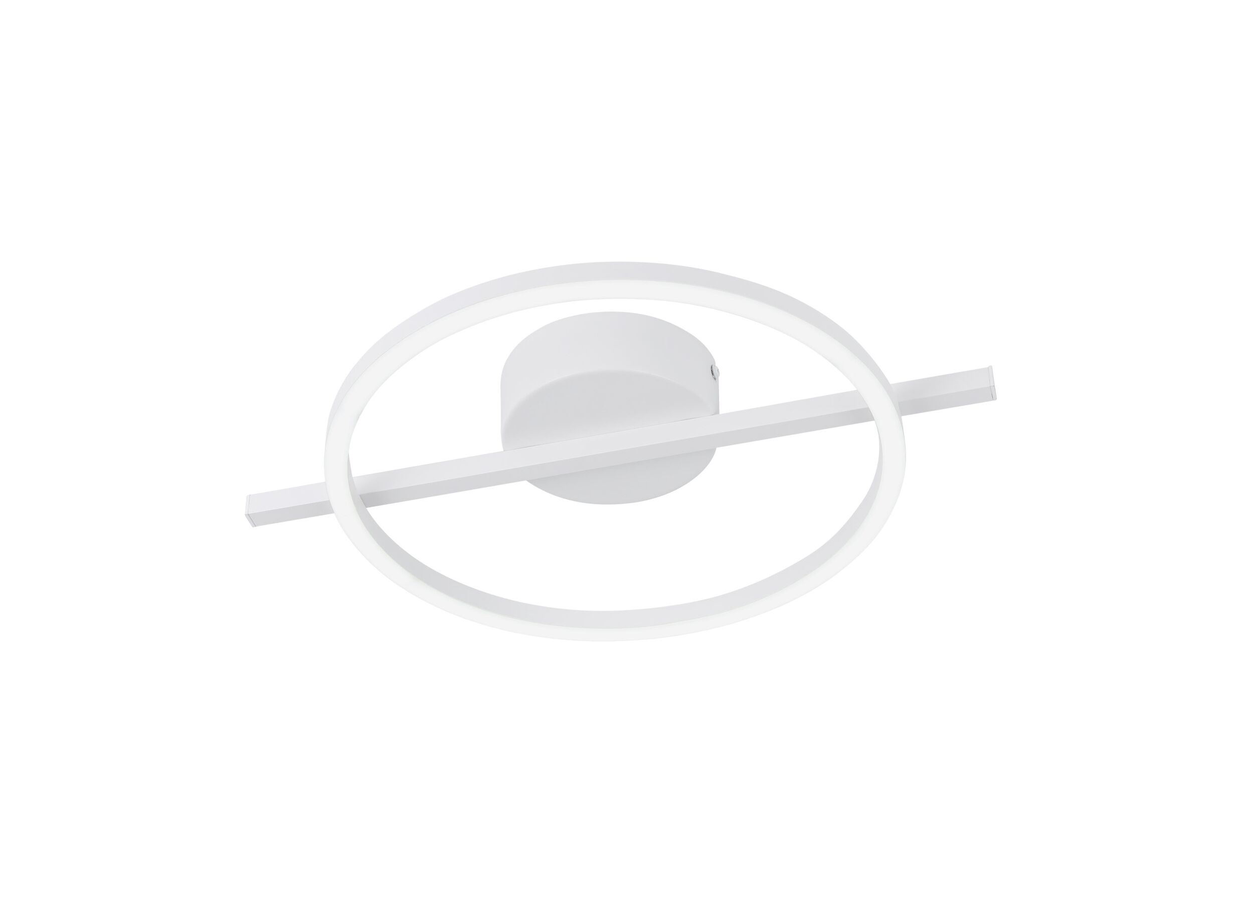 Hoofdfoto - Plafondlamp Amandolo 40x30cm 17W LED aluminium wit