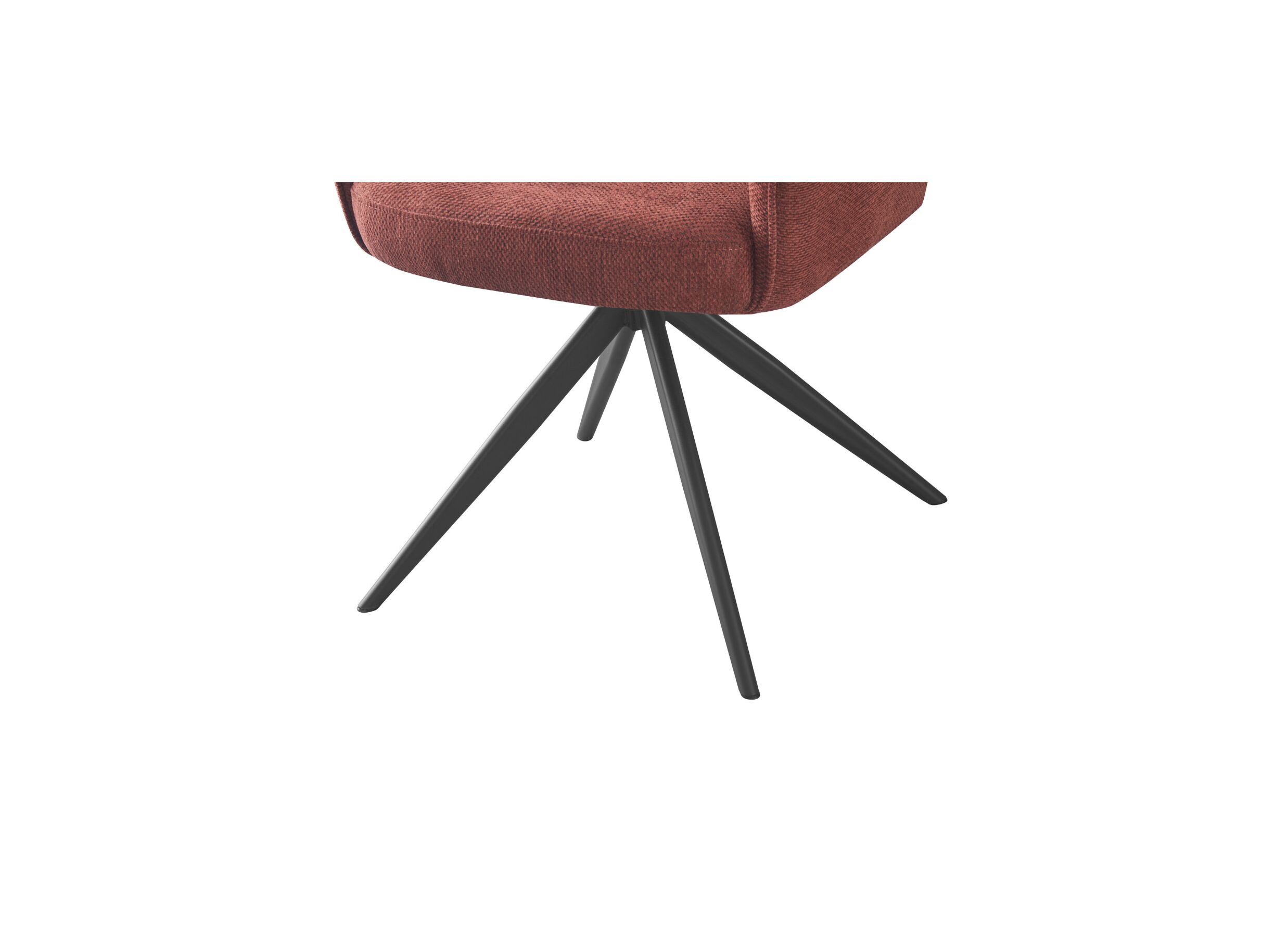 Draaistoel Bonzo 59x58x88cm - stof - rood