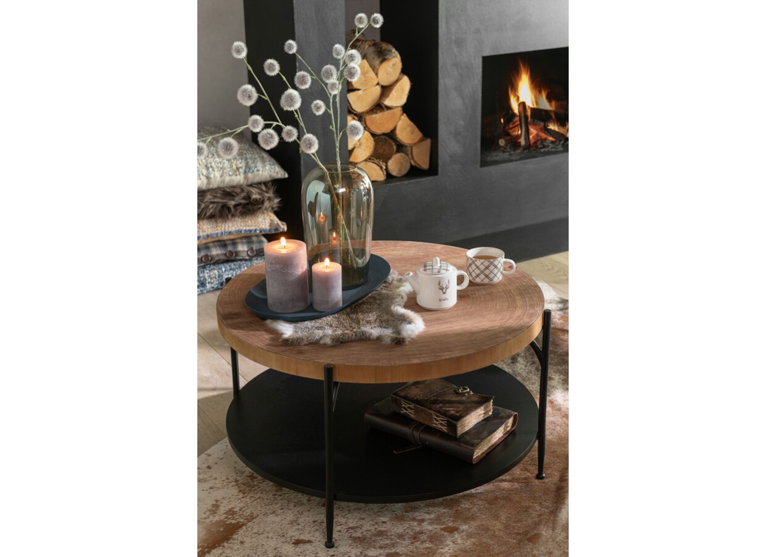 Foto ambiance - Fourrure de lapin 34x45cm - gris