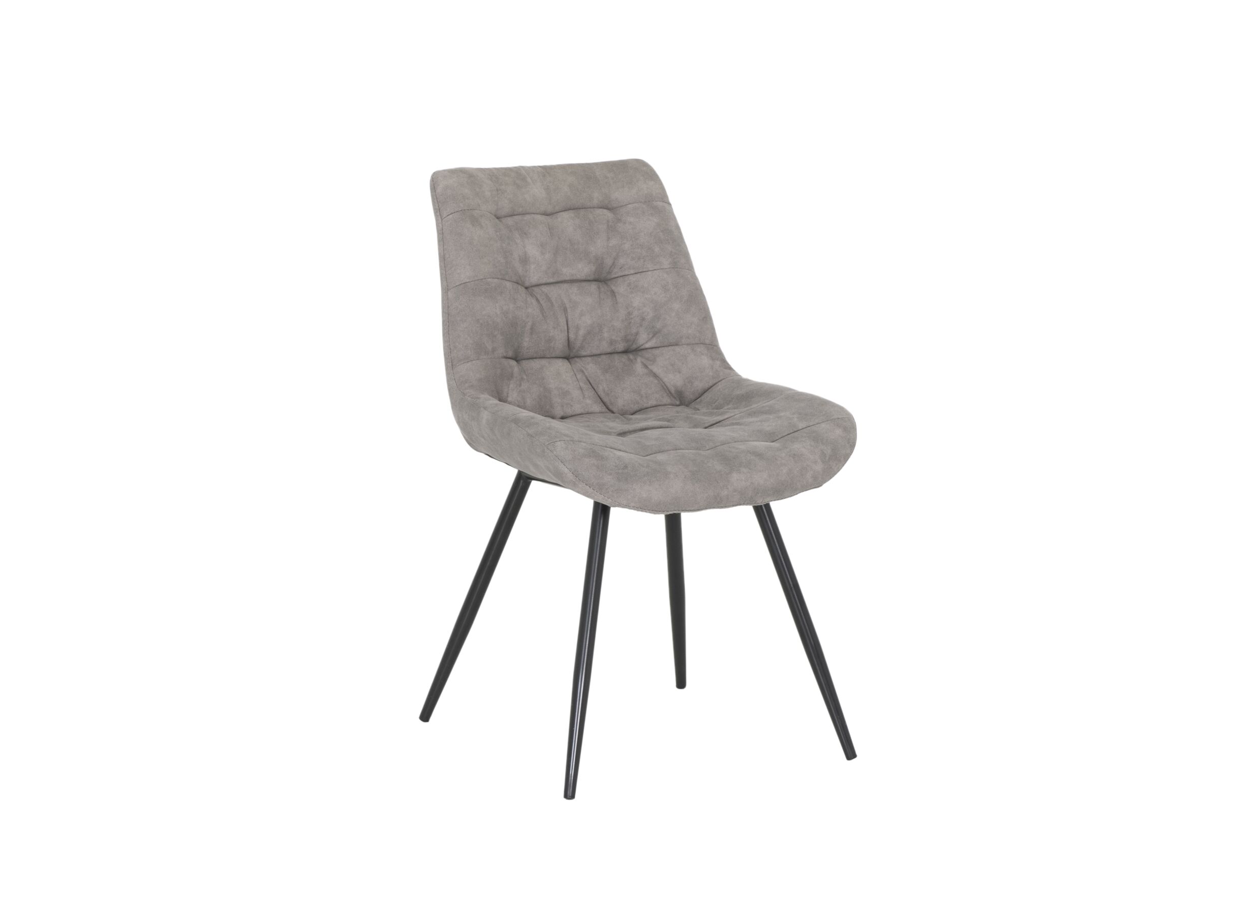 Stoel Driss 51x53x80cm - stof - grijs