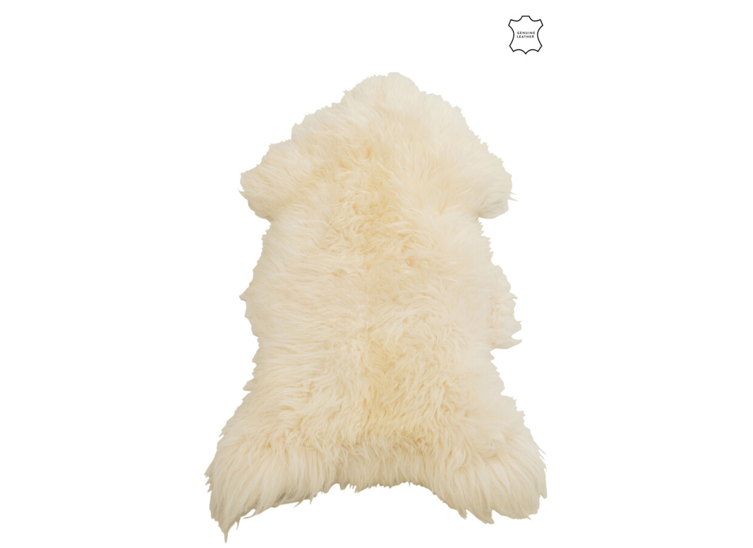 Plus Important - Peau de mouton 80x124cm - blanc