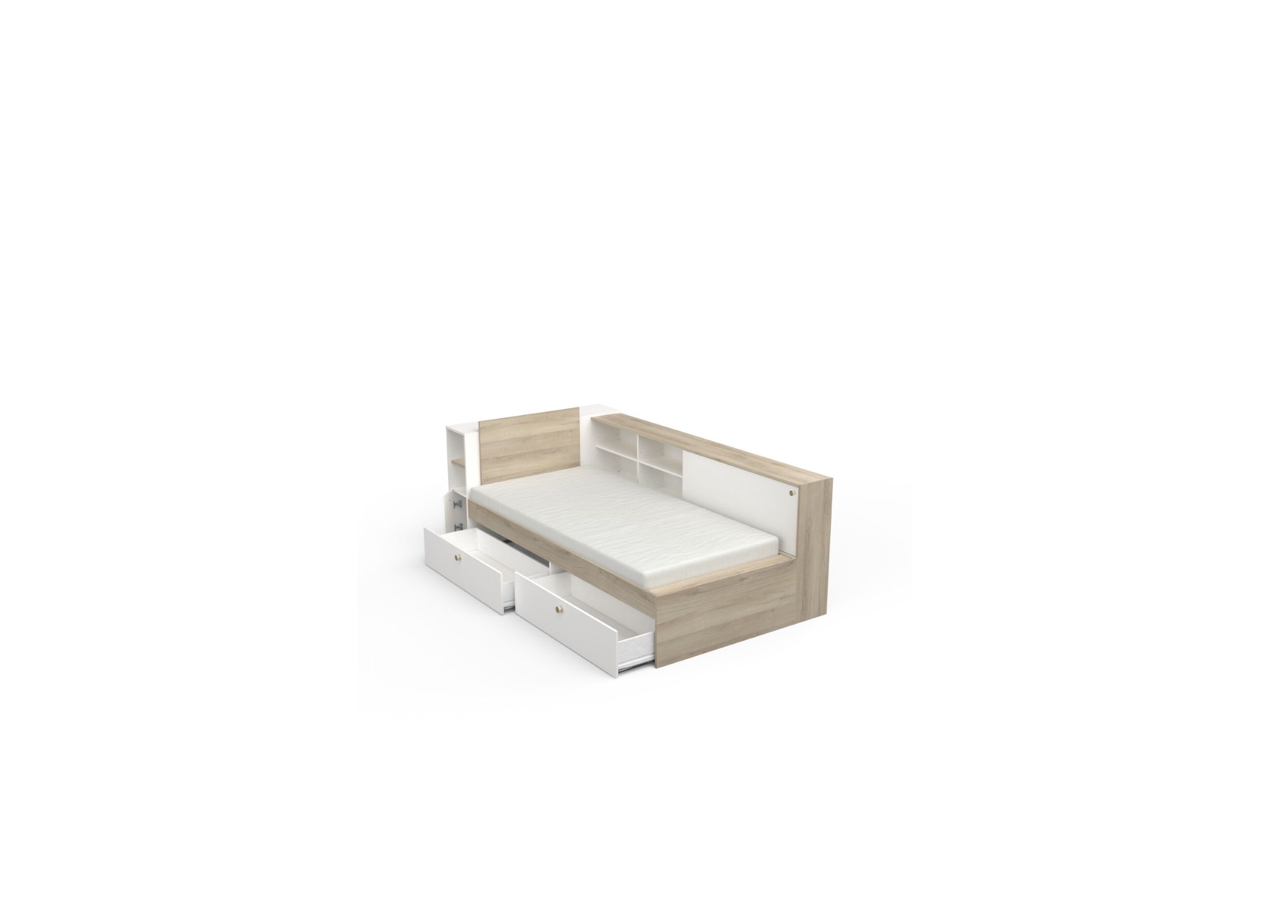 Lit Life 90x190/200cm avec rangement