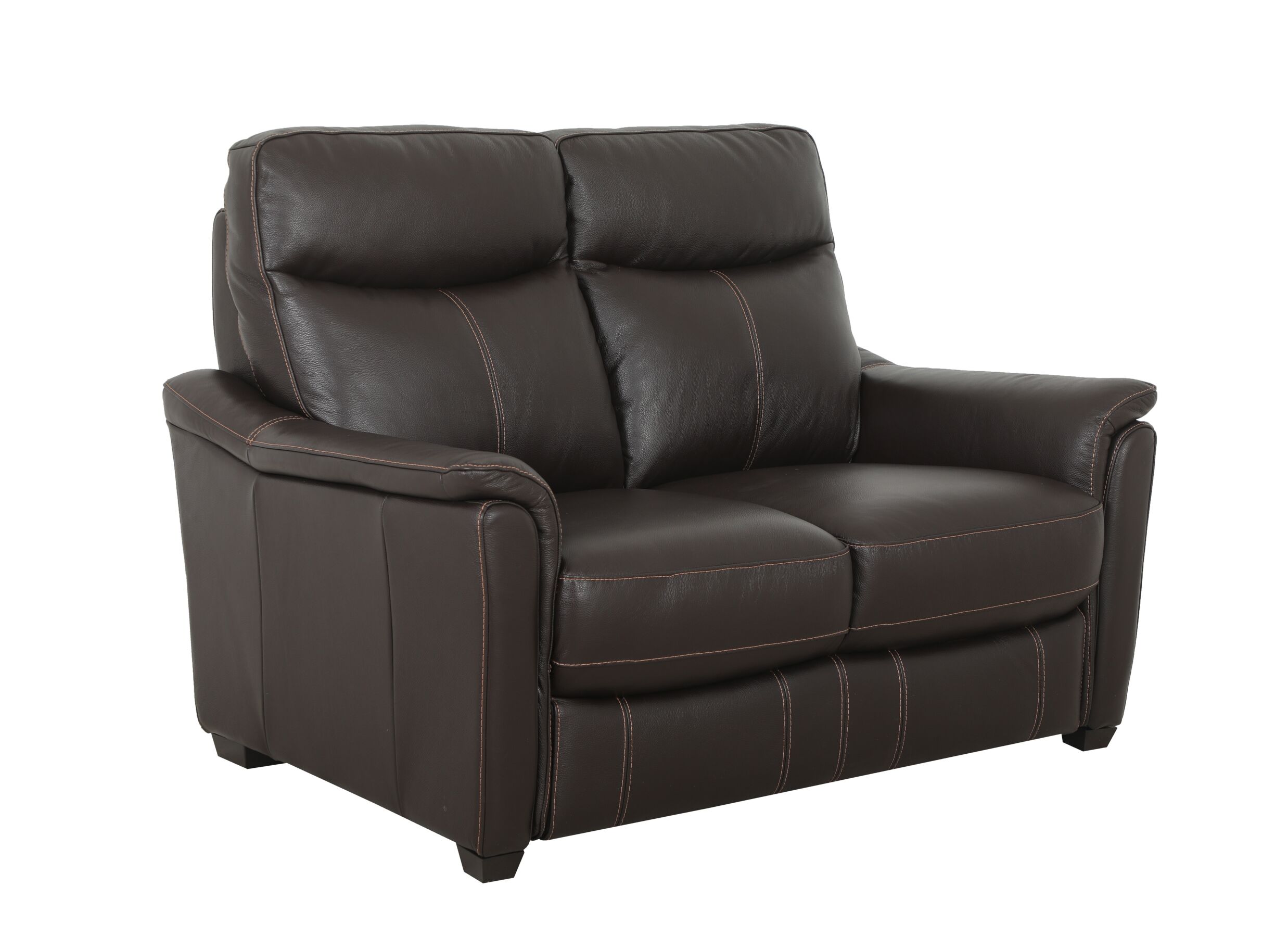 Overzichtsfoto - Zetel Wise 2-zit - leder - walnut