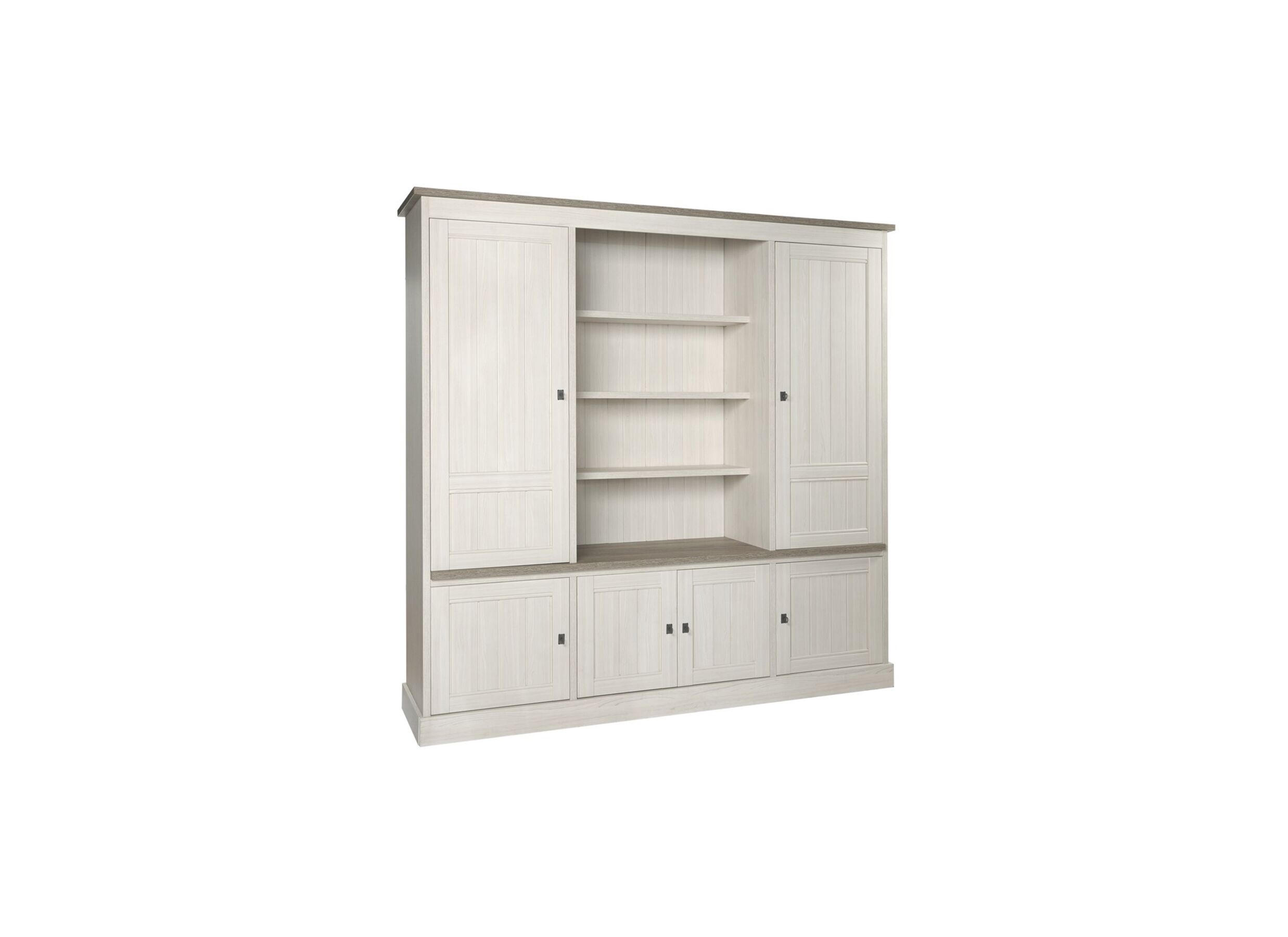 Wandmeubel 215cm - decor - lariks & bruine eik