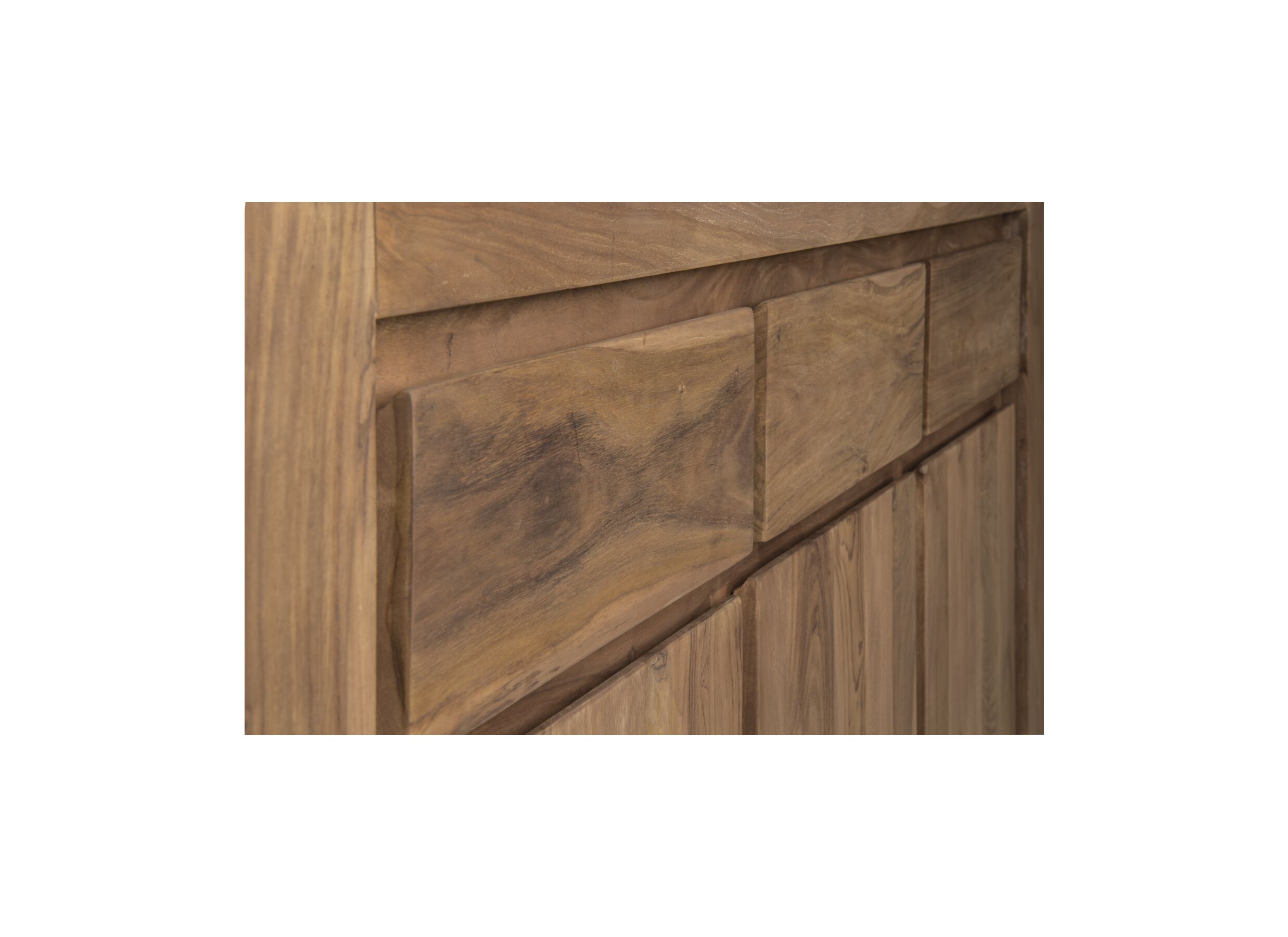 Dressoir Carbone 150cm - sheesham massief & decor - naturel