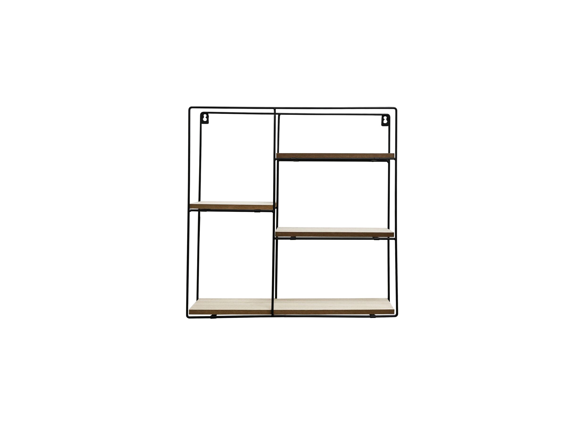 Wandrek Teide 40x10x40cm - metaal MDF - naturel - Étagère murale Teide 40x10x40cm - métal MDF - naturel