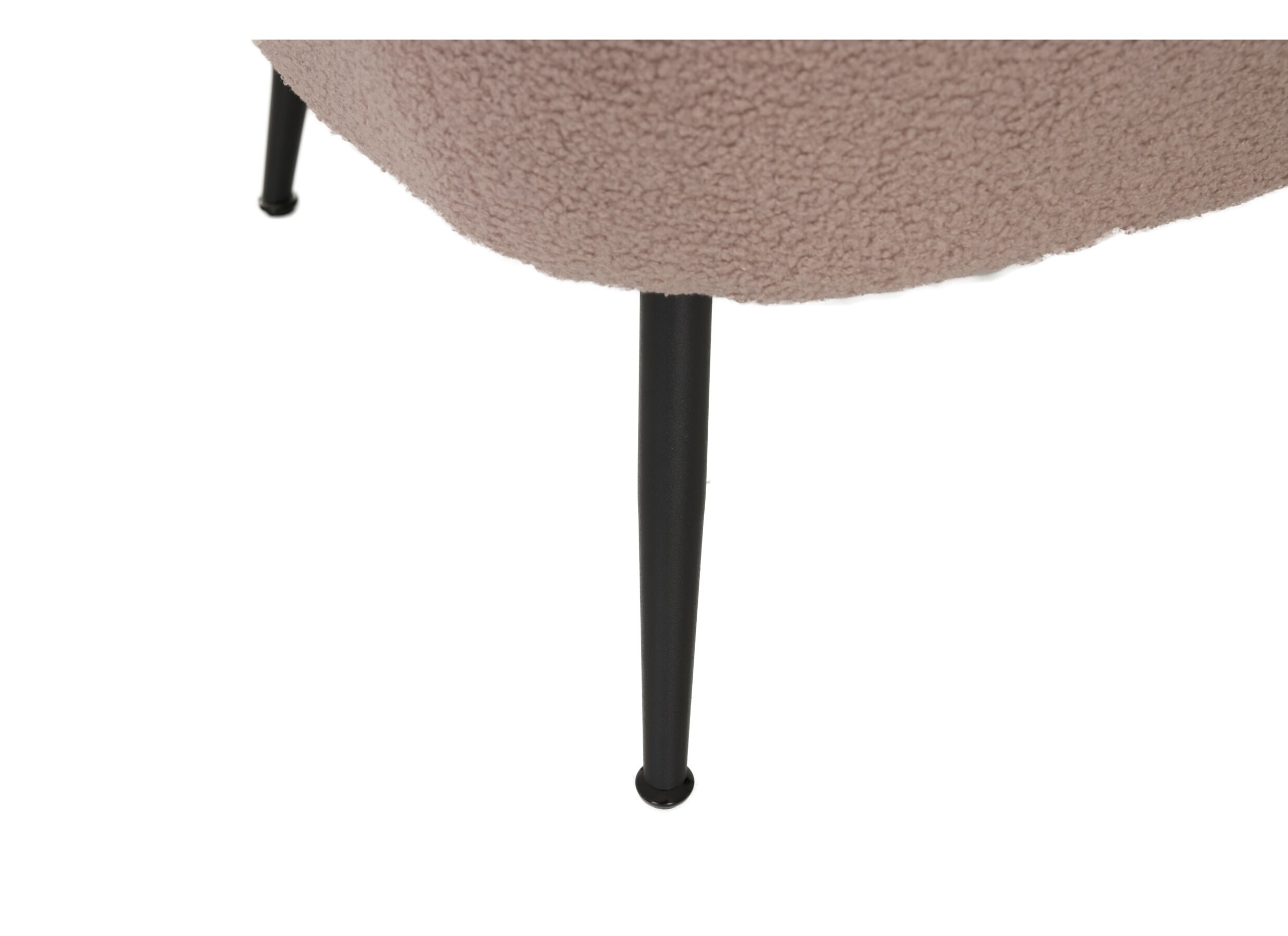 Detail - Fauteuil Teddy Bear 68x70x73cm - bouclé - rose