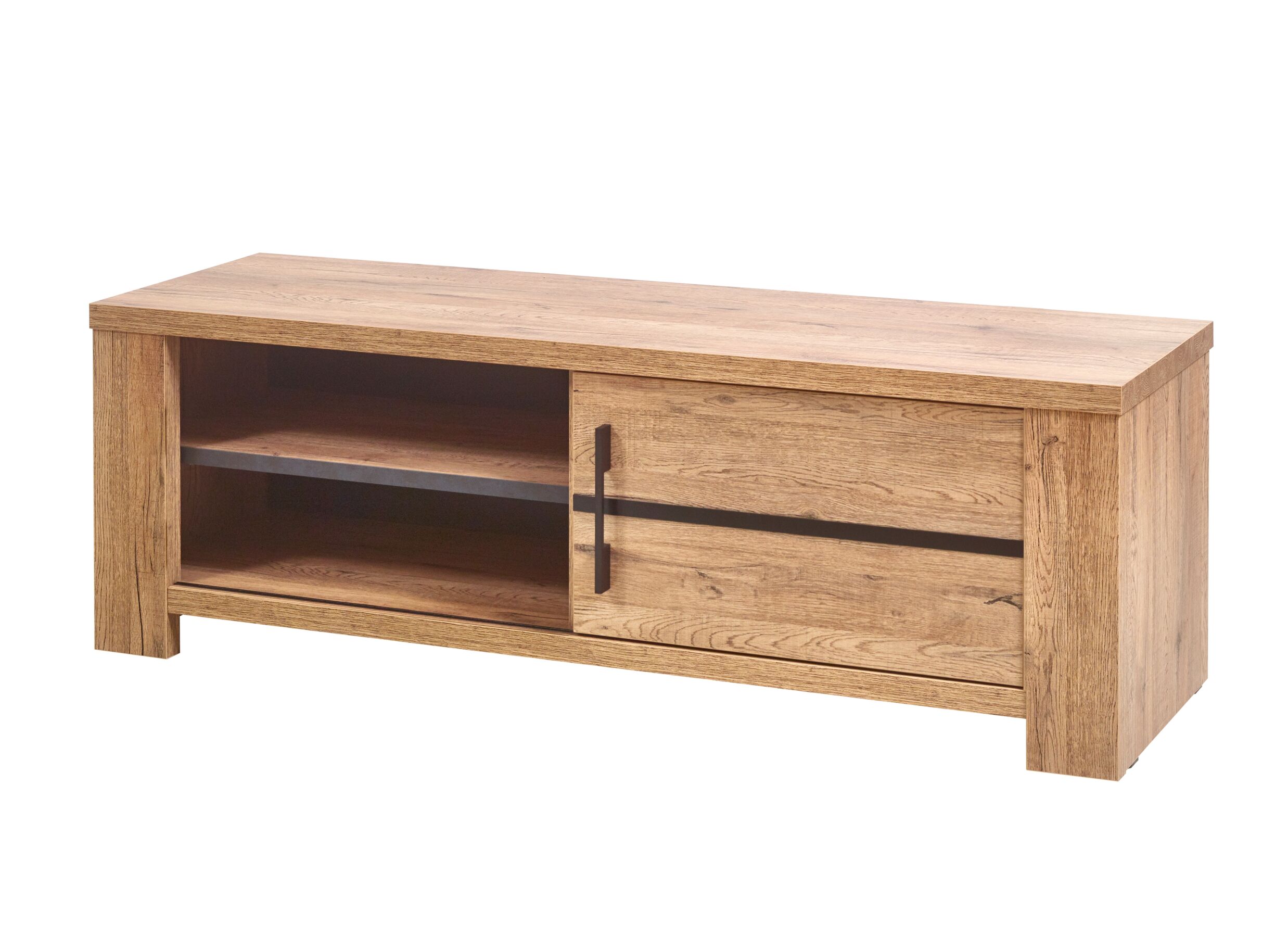 Meuble TV Otto Piero 150cm - panneau décor - scarlet chêne