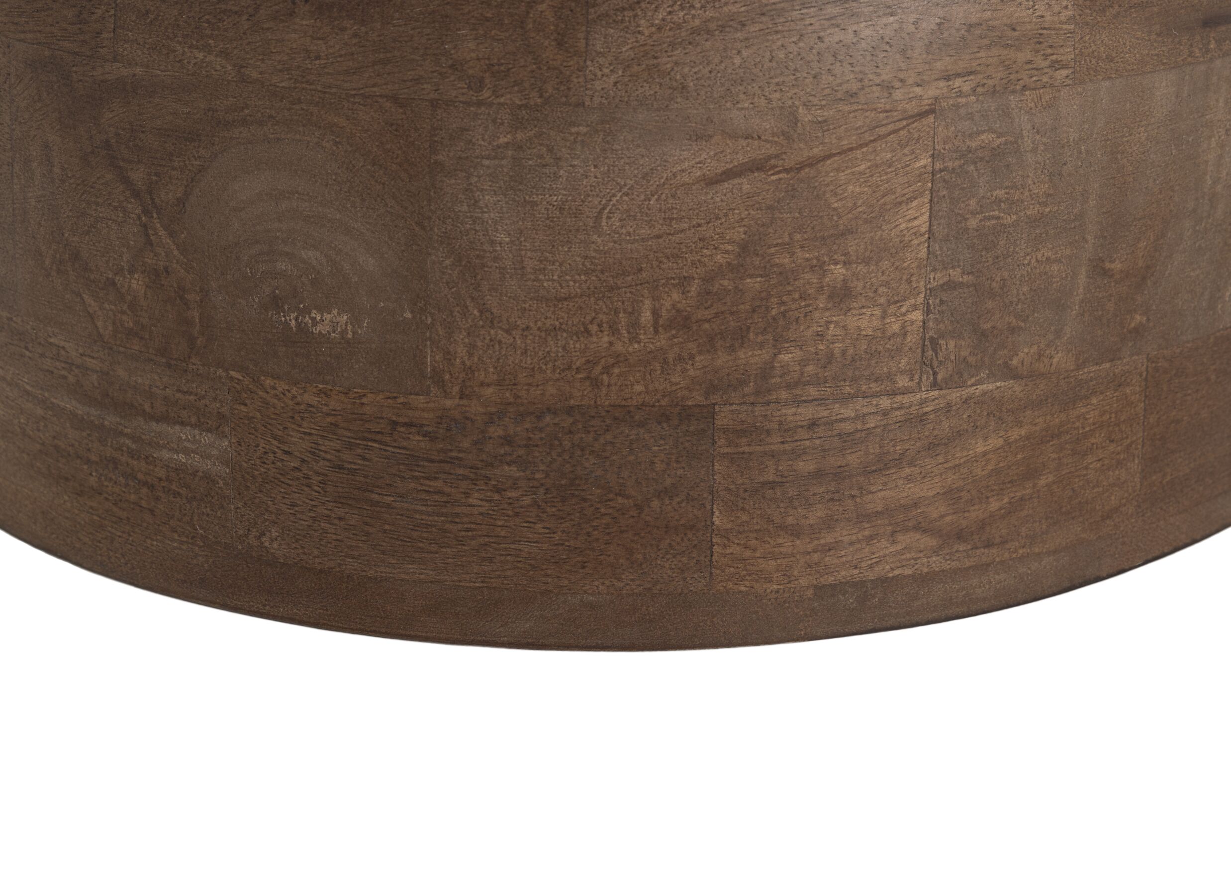 Detailfoto - Salontafel Mambo Ø80cm - mango massief - bruin