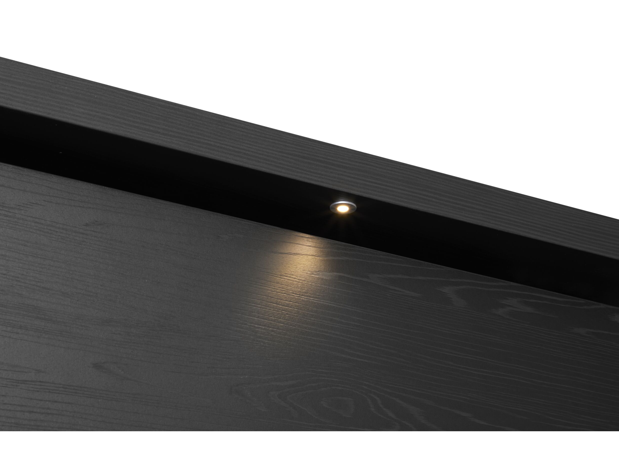 Armoire à portes coulissantes Rosie 245cm - mélamine - noir