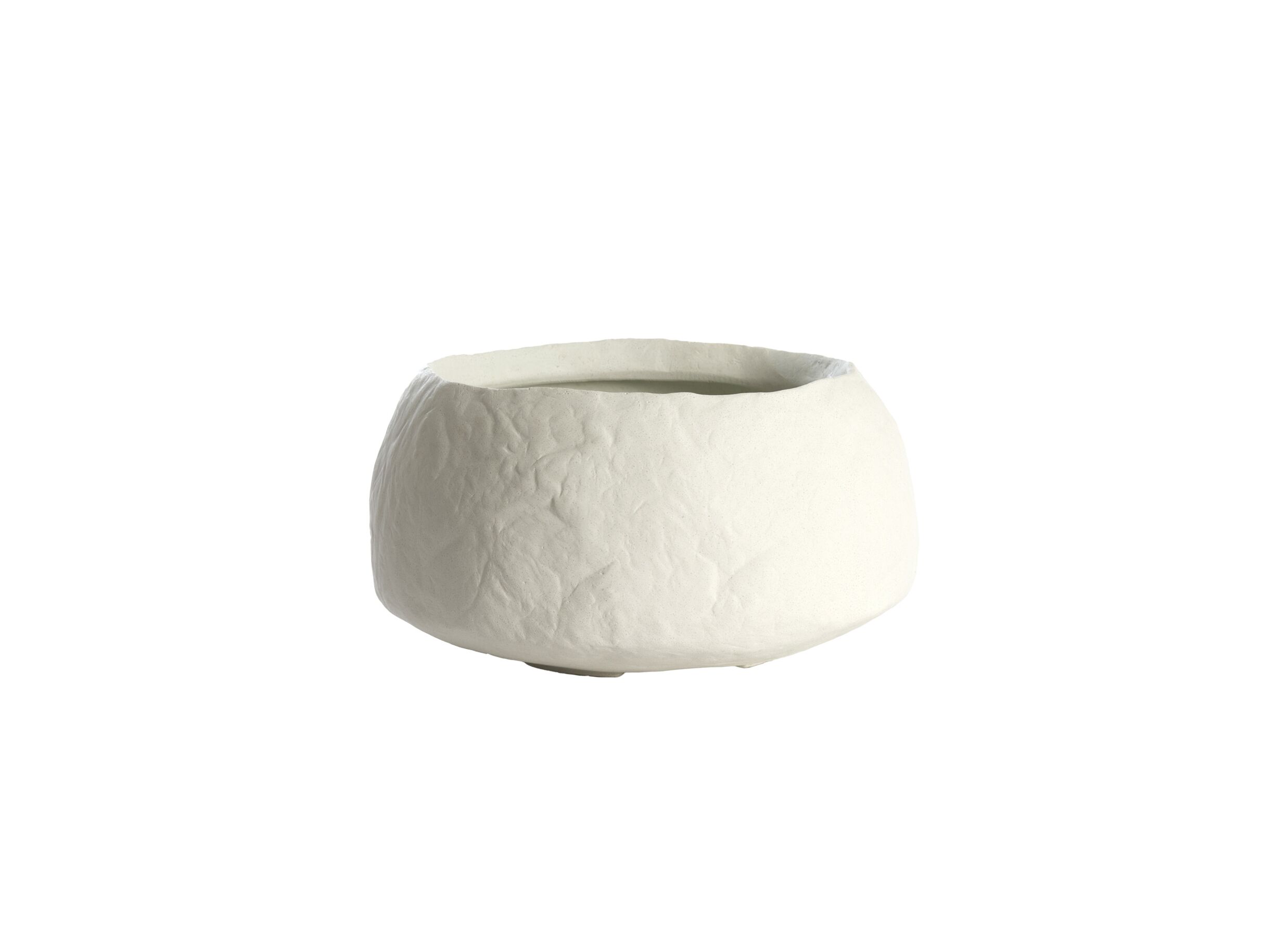 Vaas Tingri H21cm - steen - crème - Vase Tingri H21cm - pierre - crème