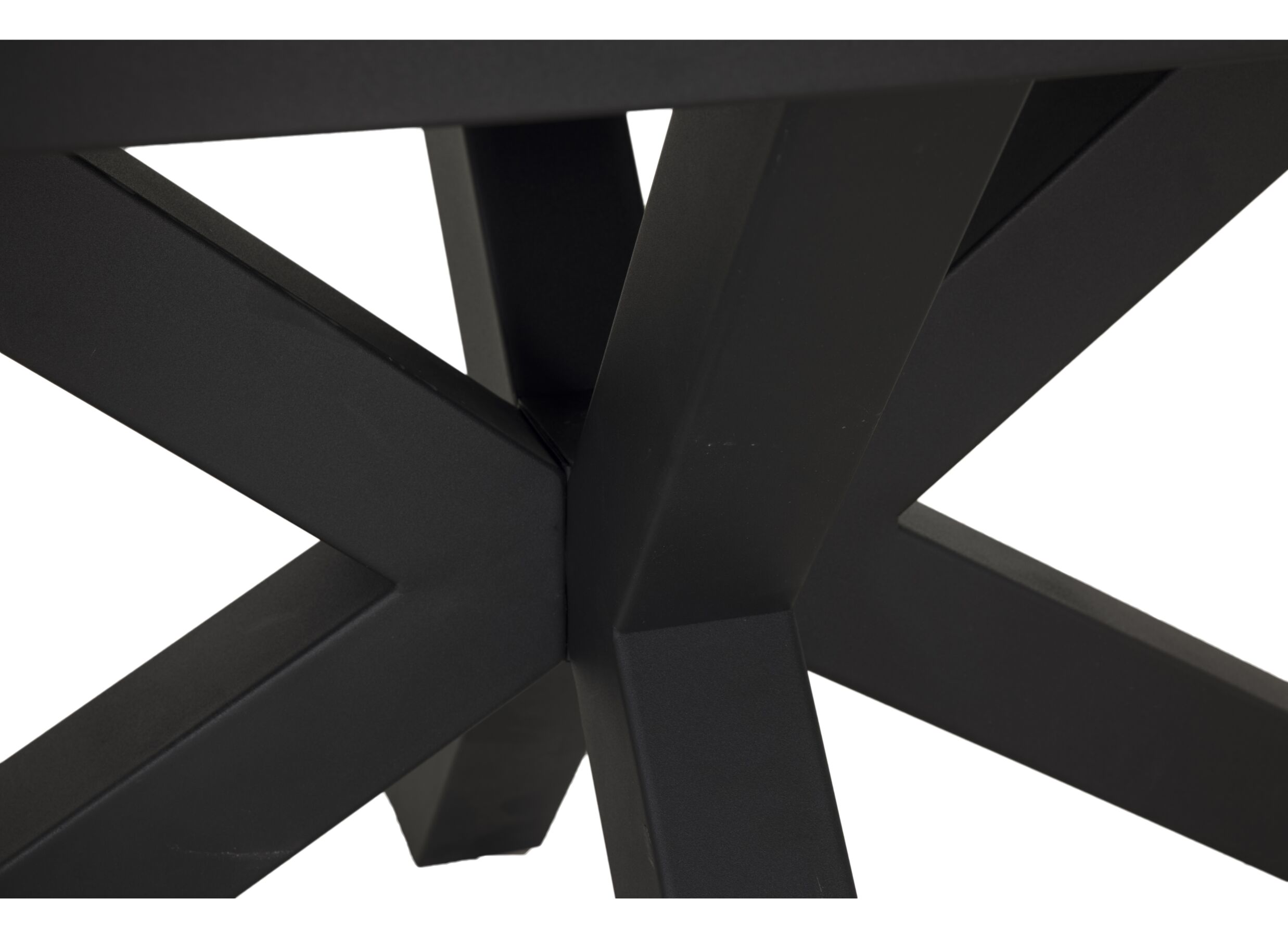 Detailfoto - Tafel Forge 190/240x90cm - MDF & metaal- grijs