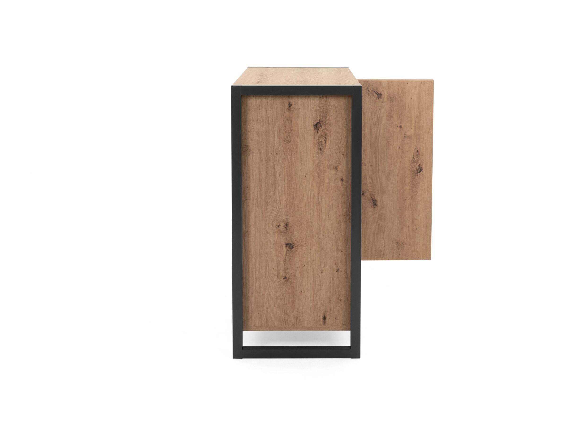 Commode Denver 80x88x40cm - decor - artisanale eik & anthraciet