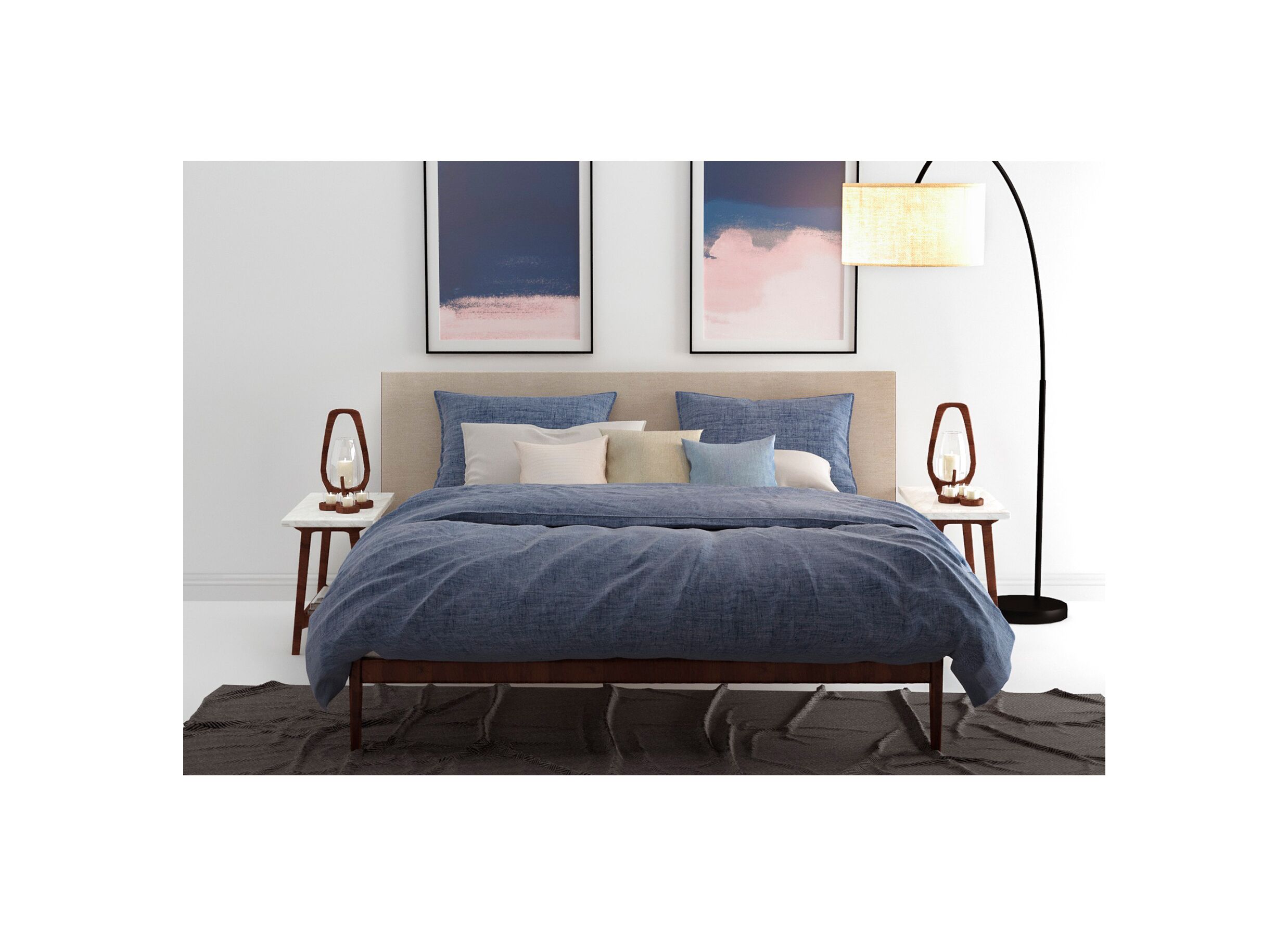 Foto ambiance - Housse de couette 240x220cm coton