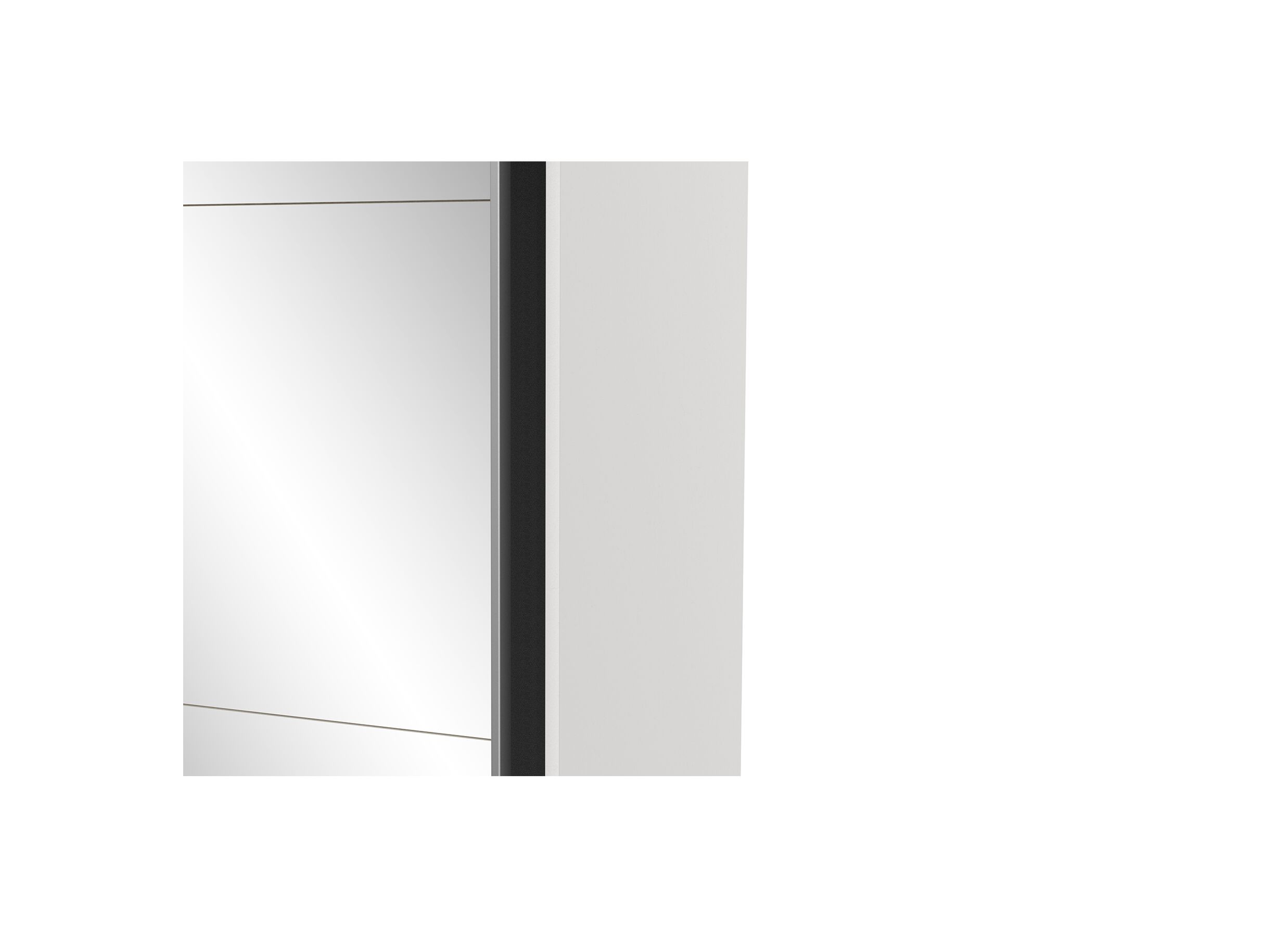 Armoire à portes coulissantes Ghost 148cm - décor - blanc