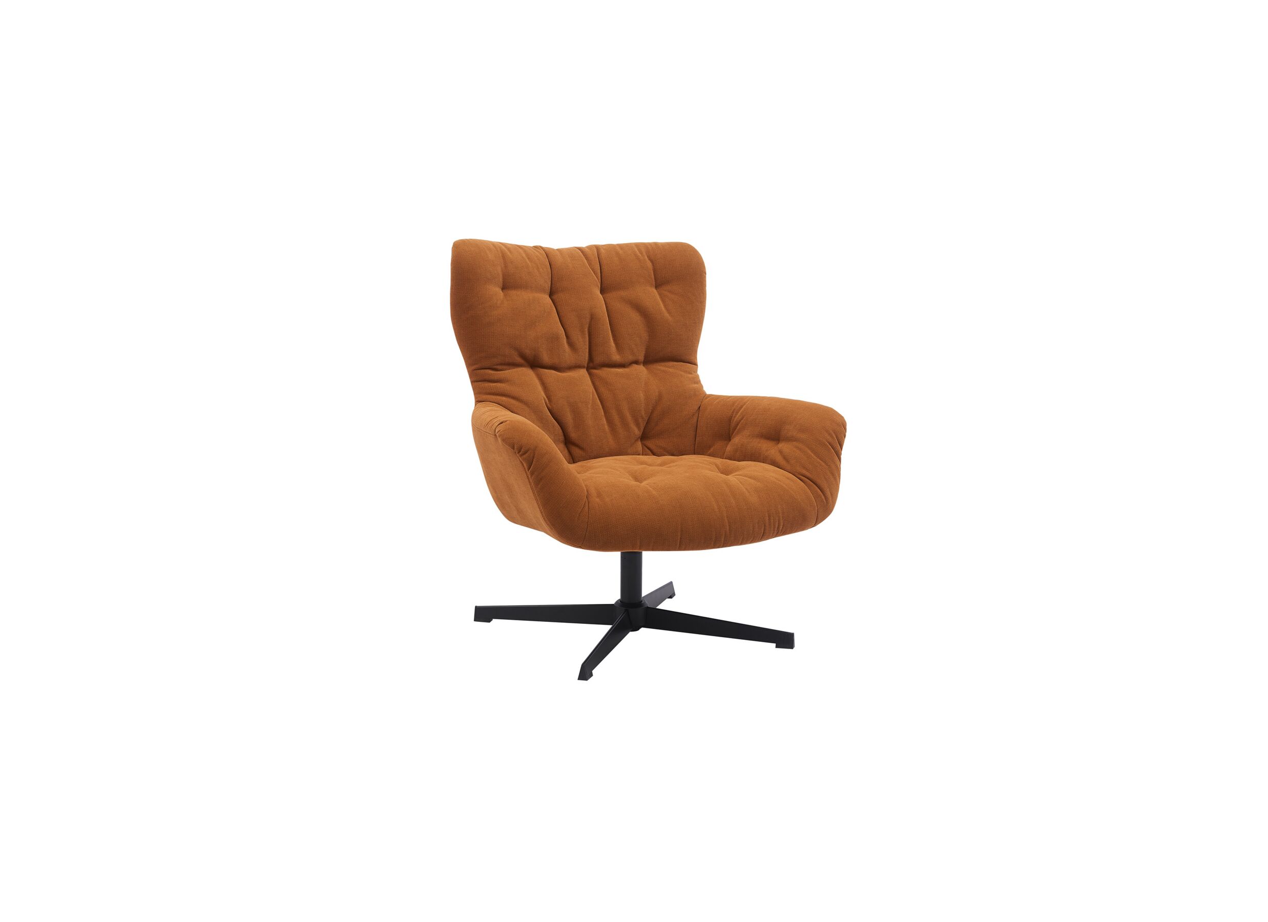 Fauteuil Hopi 80x83x88cm - stof - oranje