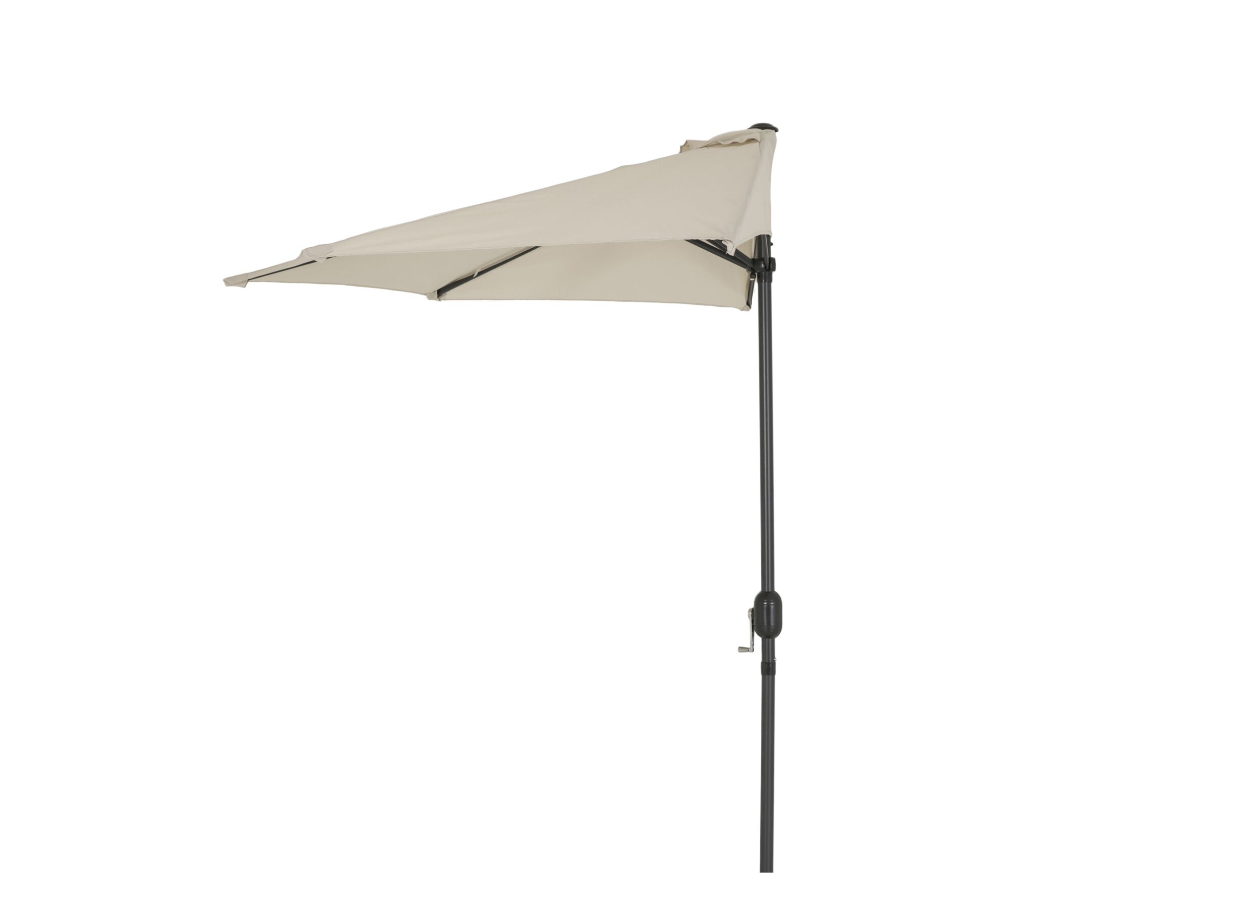 Detailfoto - Halve Parasol Athena Ø300cm beige met beschermhoes