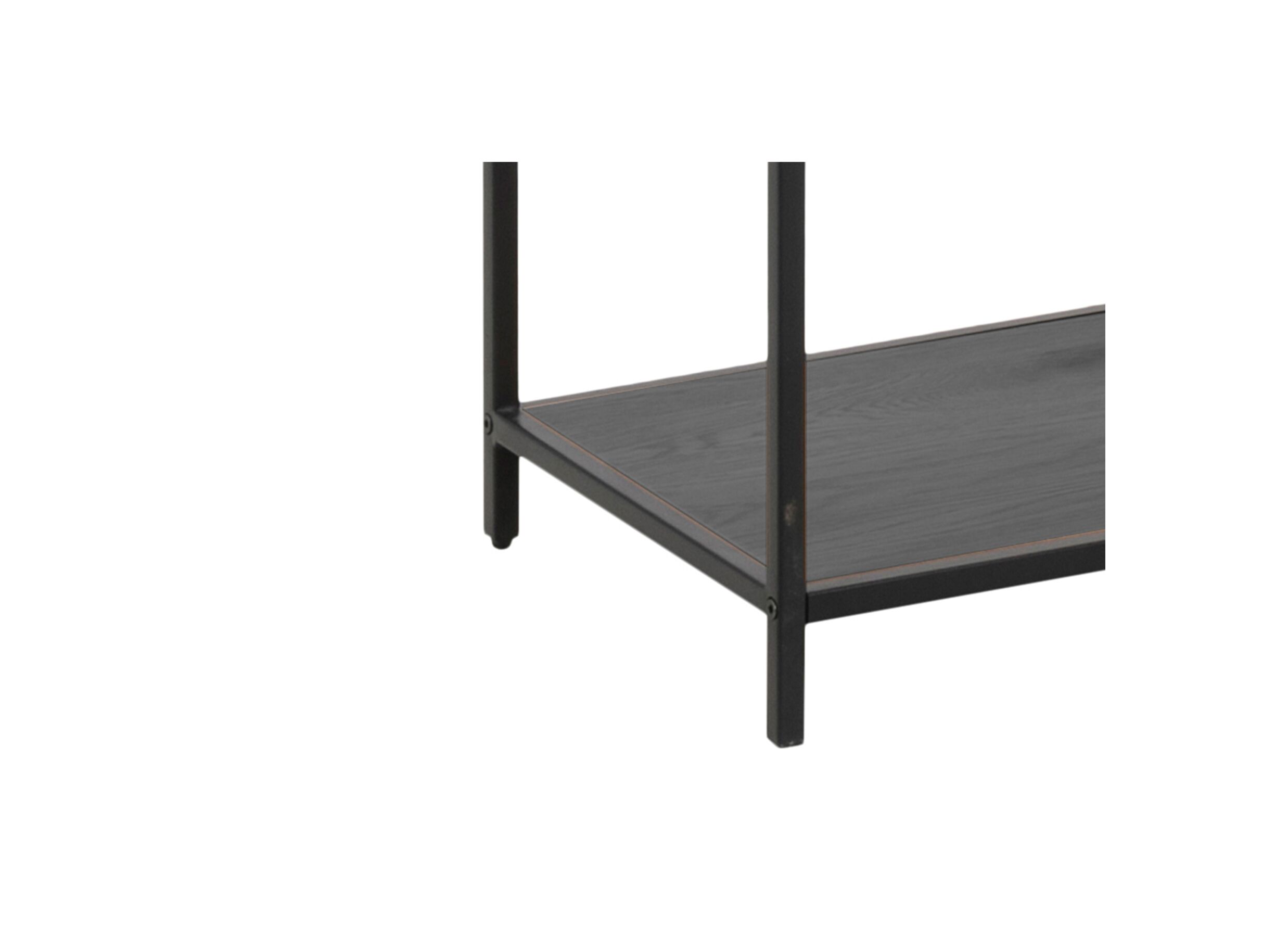 Boekenkast 114x35x185cm - metaal - zwart
