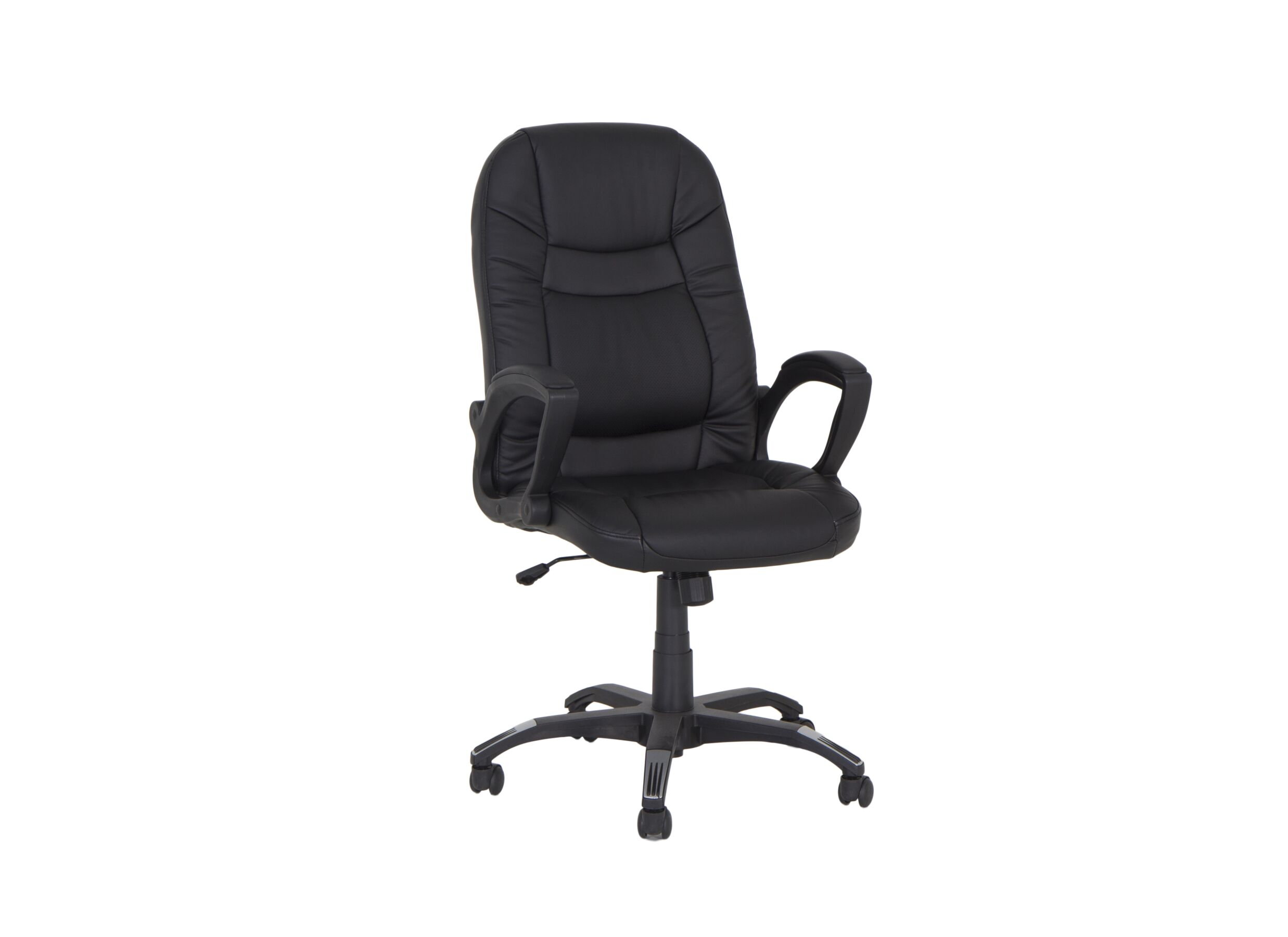 Bureaustoel Njet 68x74x115cm - lederlook - zwart
