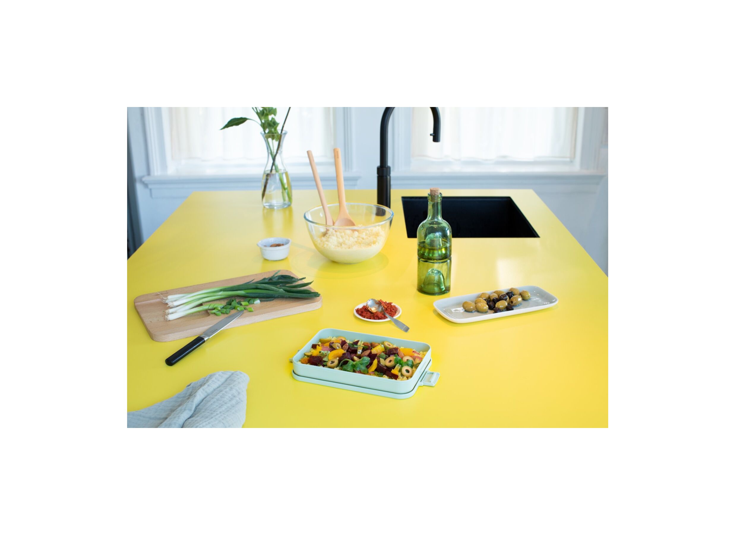 Foto ambiance - Lunch box Make&Take plate jade green