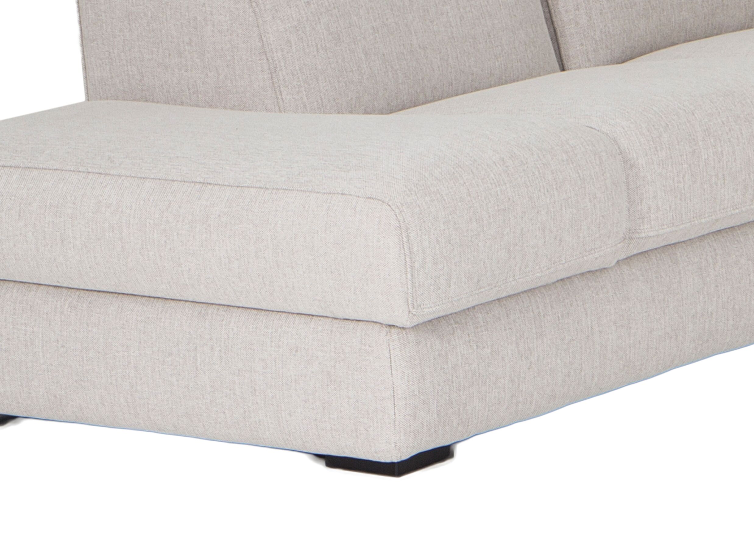 Detailfoto - Hoeksalon Dreamer 305x260cm - stof - wit met relax