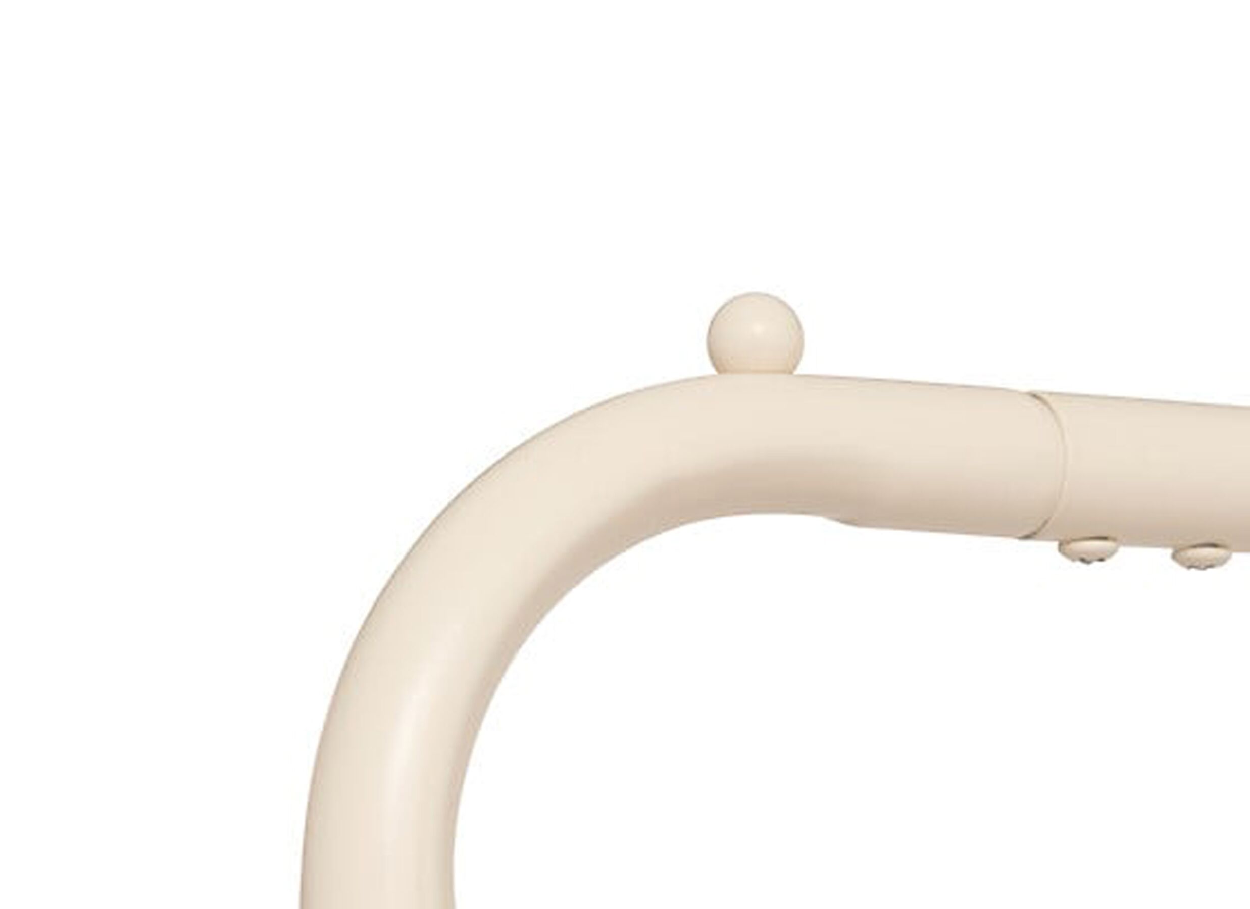 Detailfoto - Kledingrek Liny 81x44,5x179,5cm - staal - beige