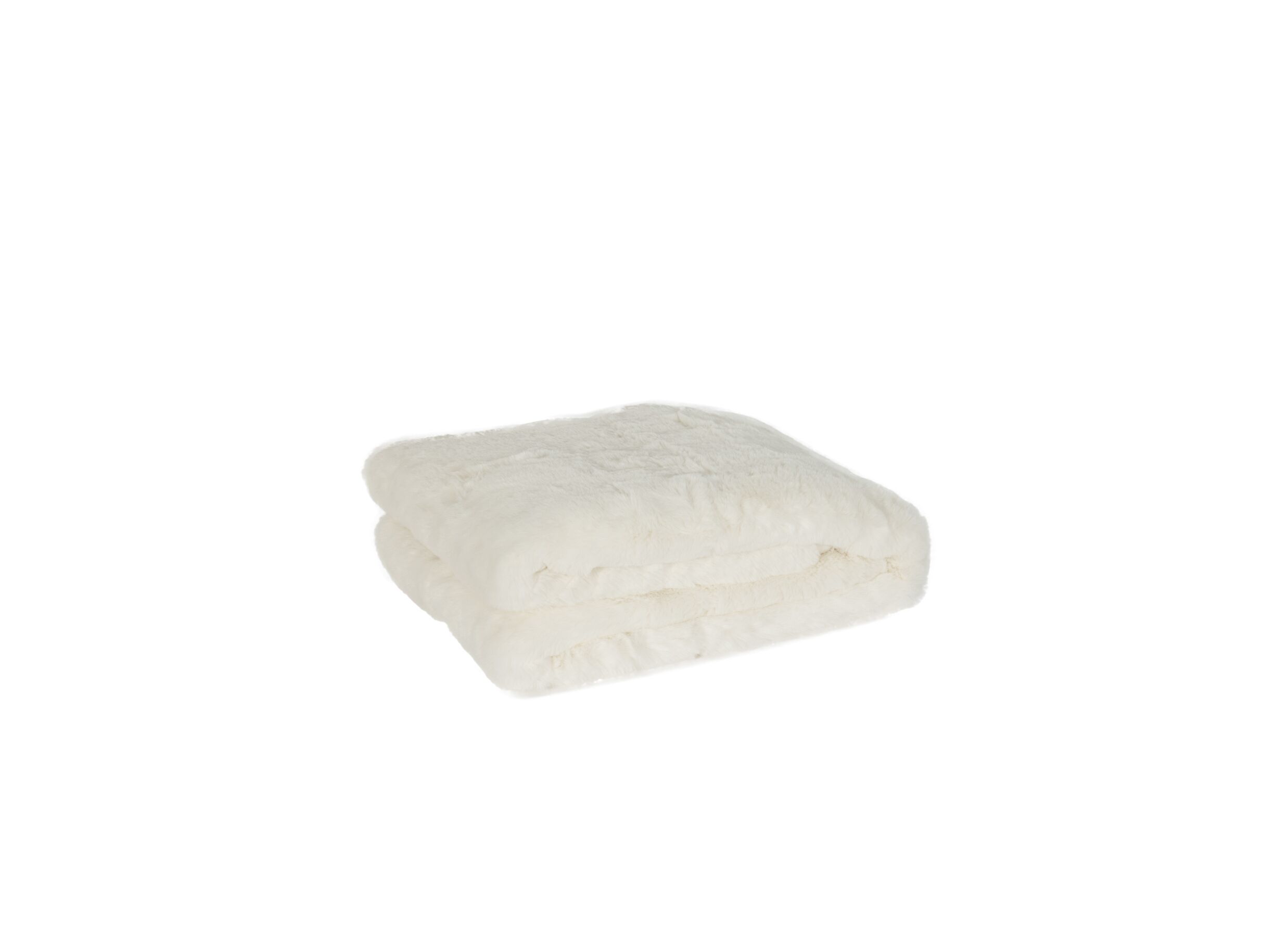 Plus Important - Plaid Duffie 130x180cm - imitation fourrure de lapin - blanc