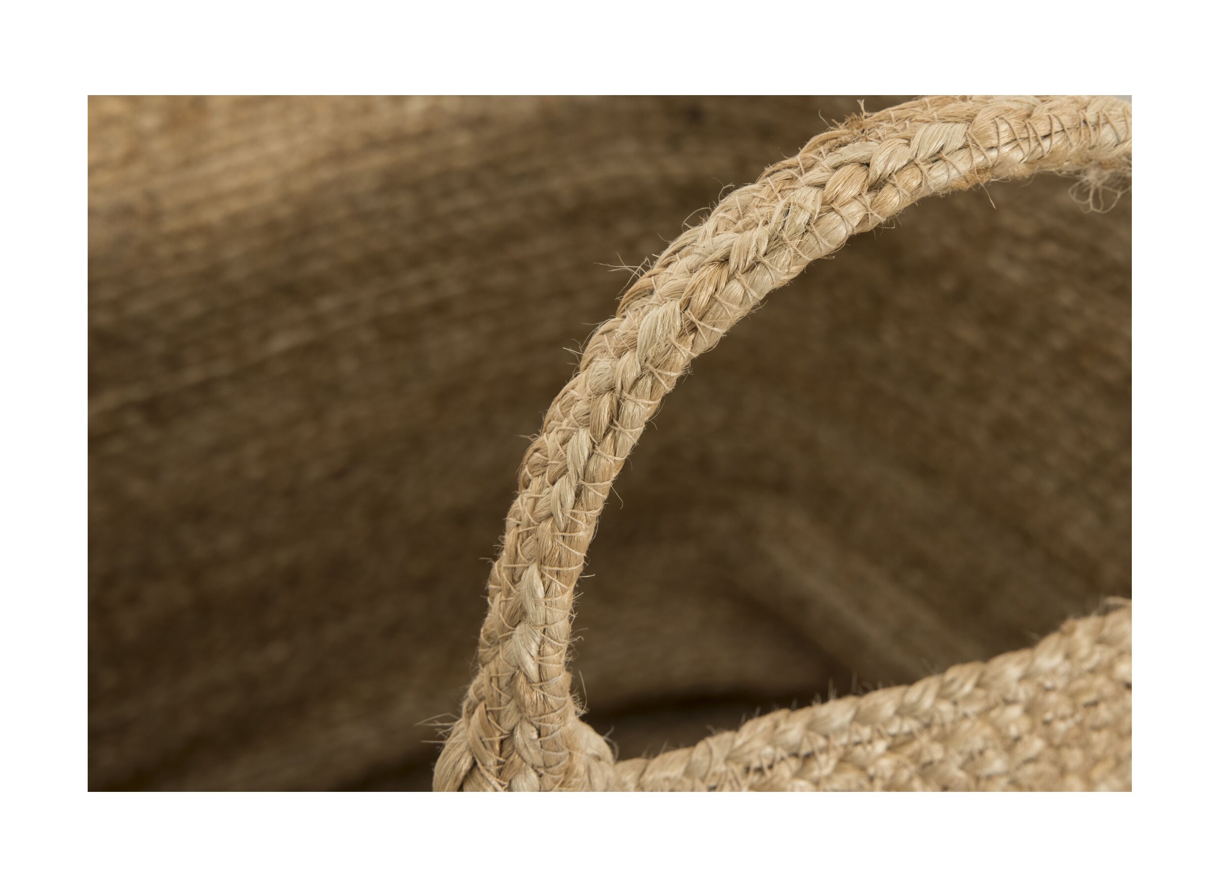 Detailfoto - Opbergmand Pele set van 3 - jute - naturel
