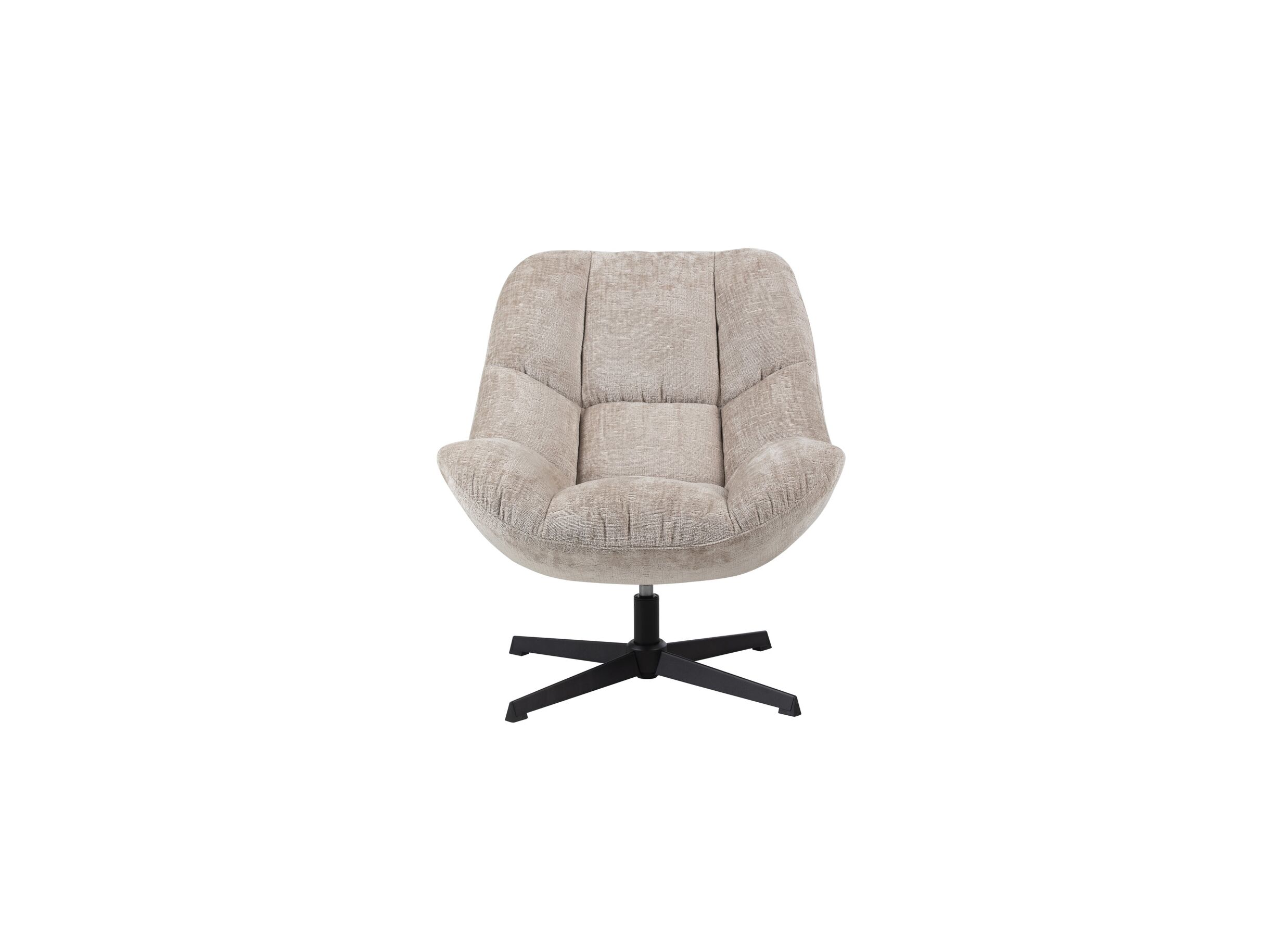 Aperçu - Fauteuil pivotant Iota 76x81x84cm - chenille - beige