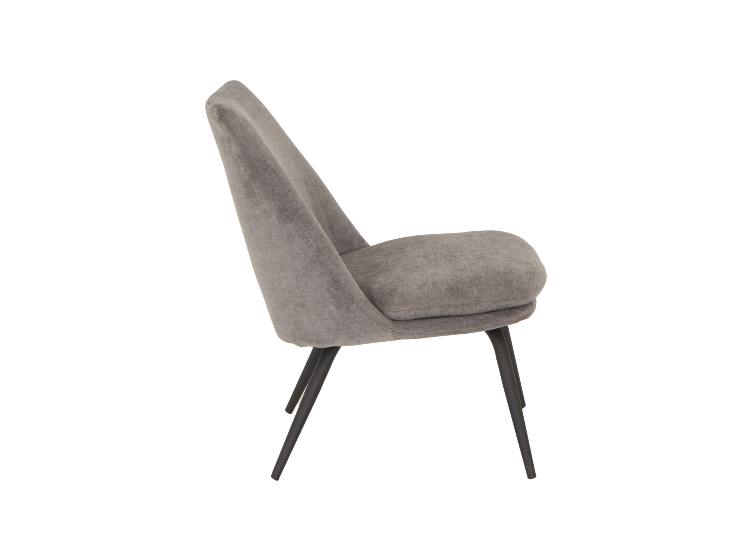 Fauteuil Yoyo 56x73x77cm - tissu - gris