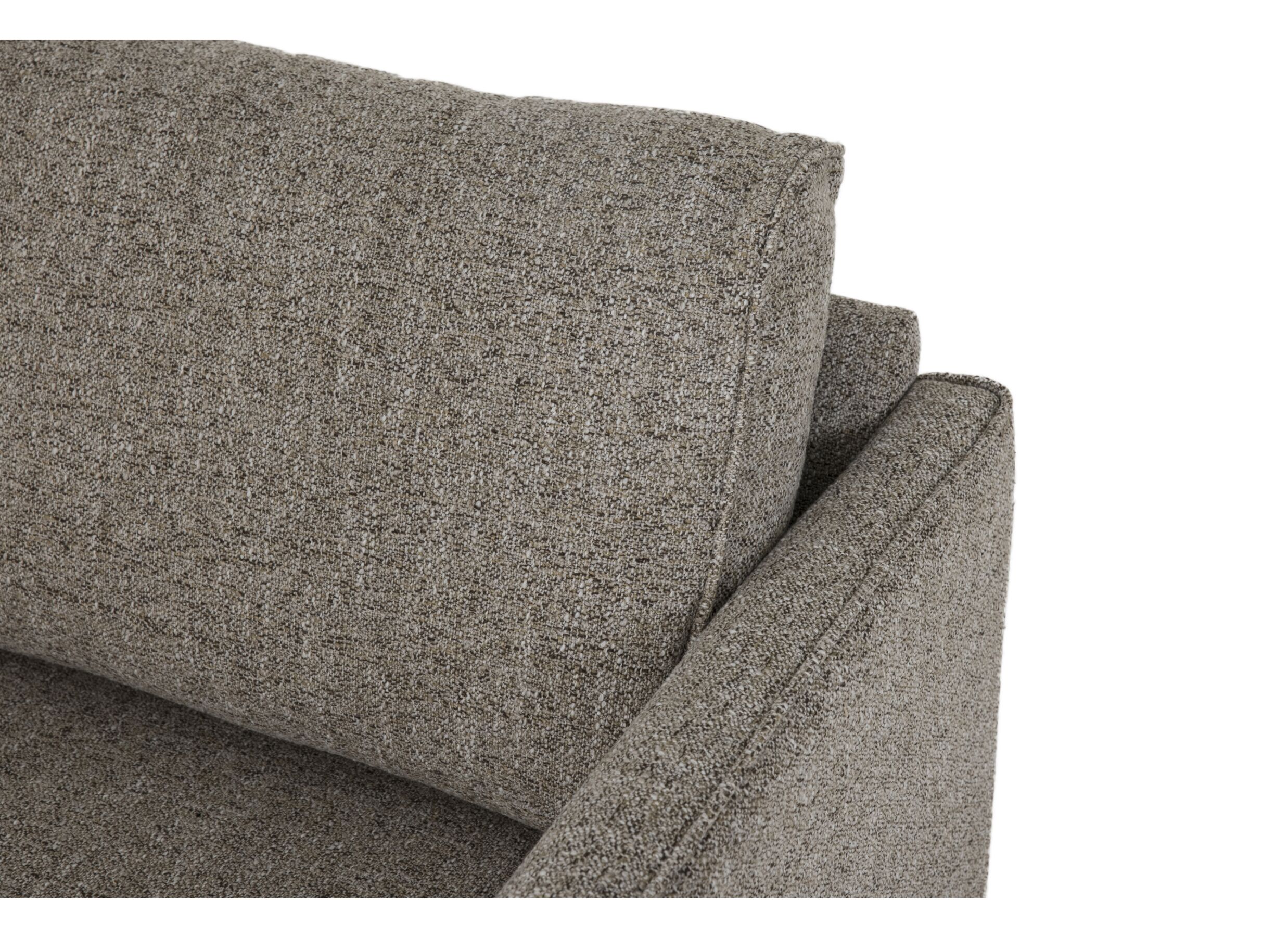 Canapé d'angle Lamar 257x223cm - tissu - brun clair