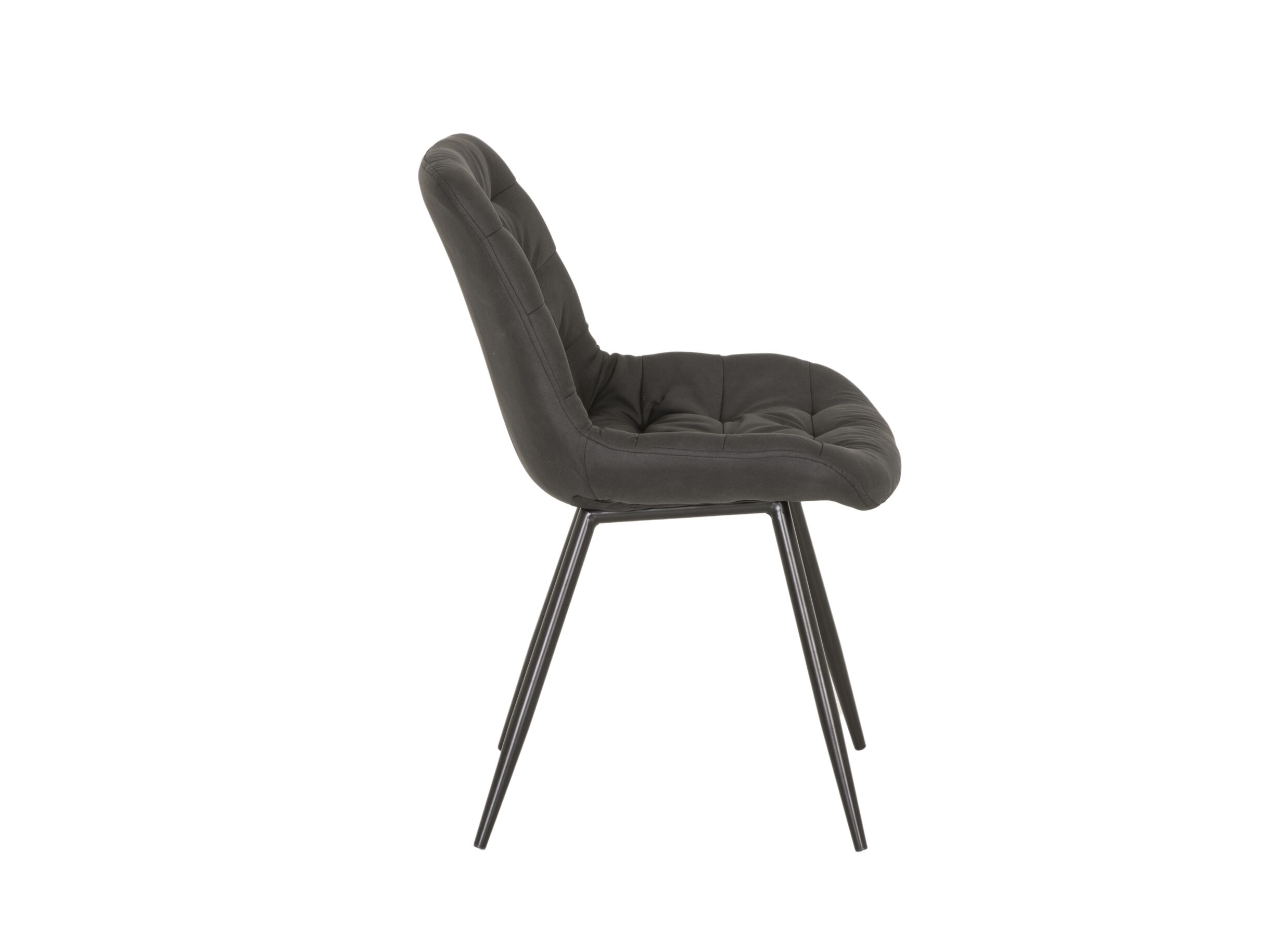 Detail - Chaise Driss 51x53x80cm - tissu - noir