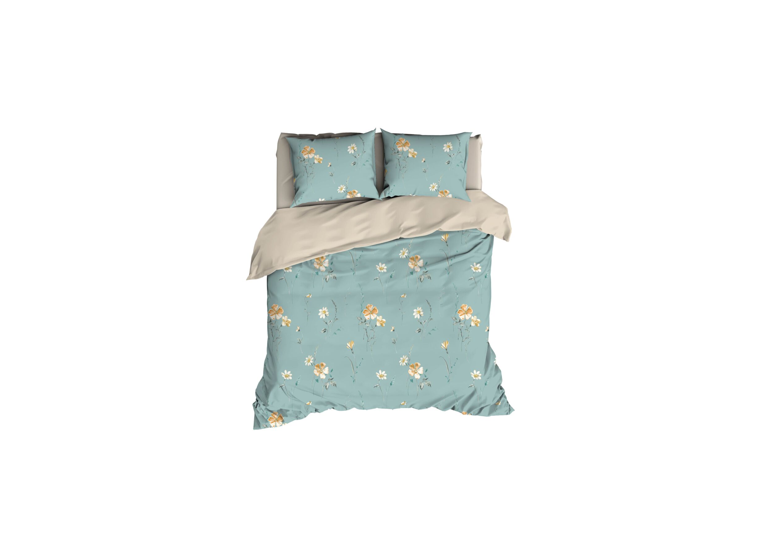 Housse de couette Zabina 240x200/220cm coton satin - Housse de couette Zabina 240x200/220cm coton satin