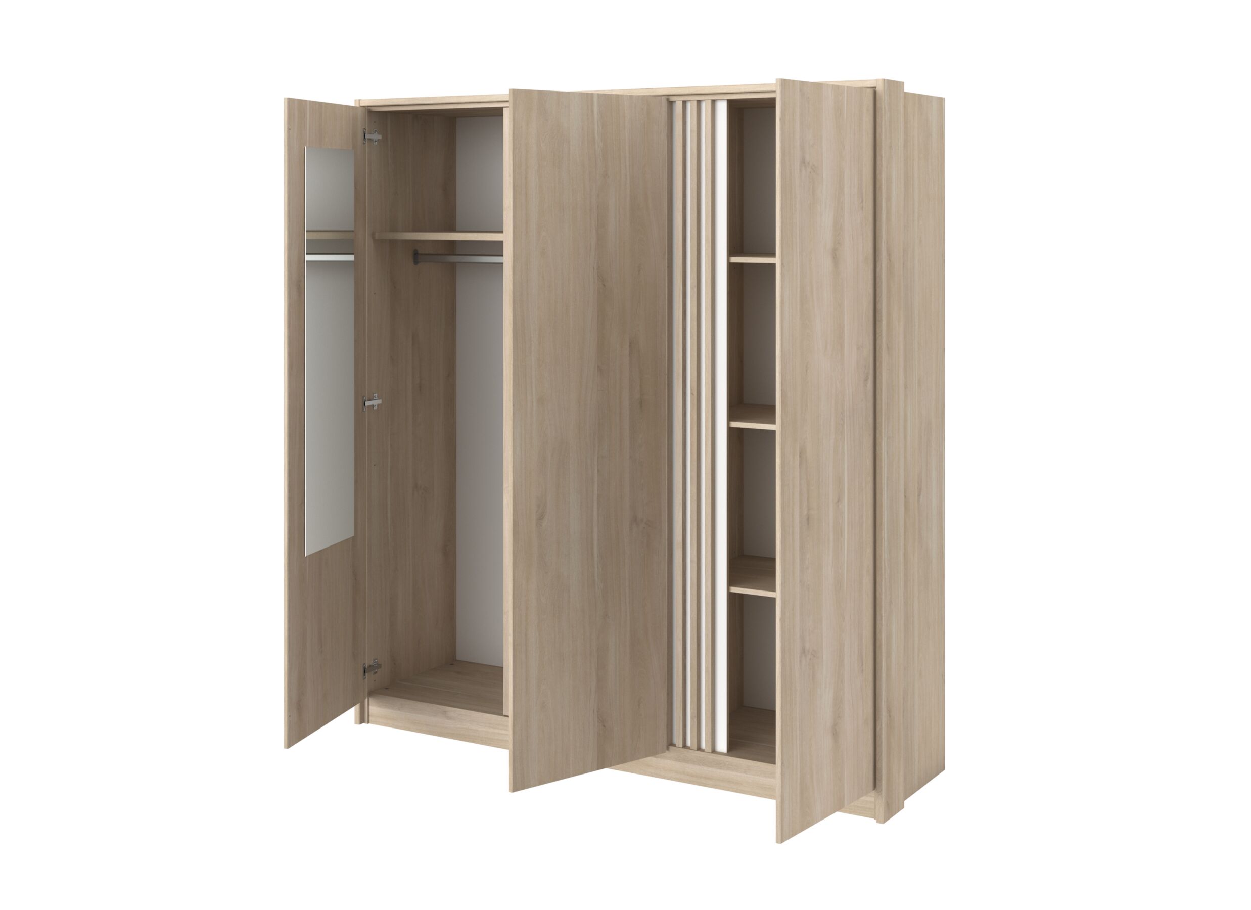 Disposition - Garde-robe Escale 185cm - mélamine - japan oak