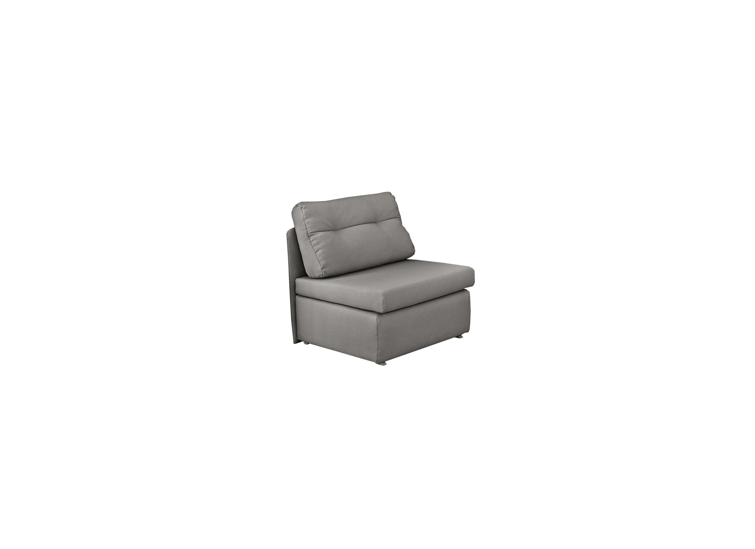 Canapé-lit Tunis 1 personne tissu gris - Canapé-lit Tunis 1 personne - 85x82cm - tissu - gris