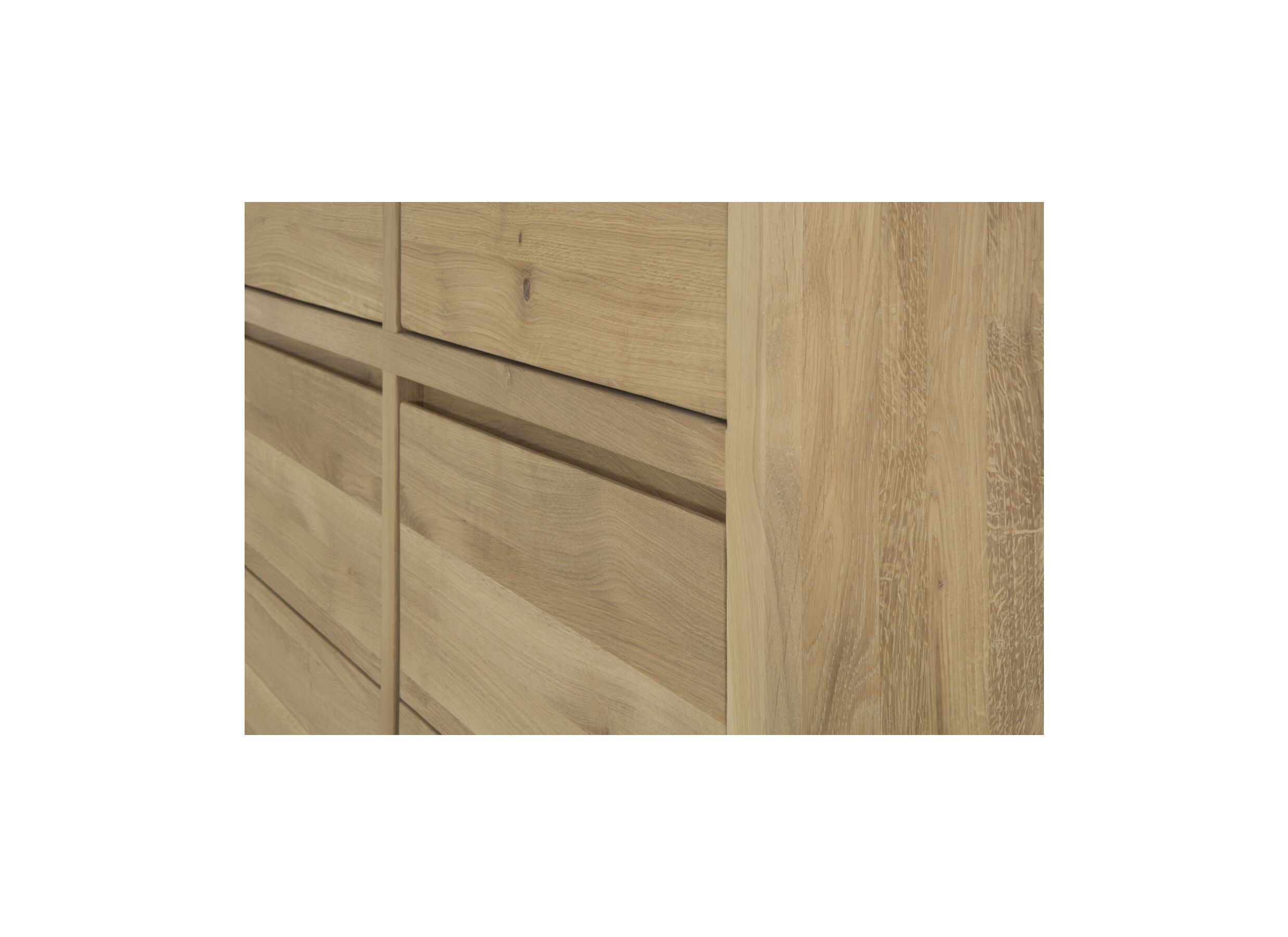 Meuble Bar Amarillo 125cm - chêne massif/décor - naturel