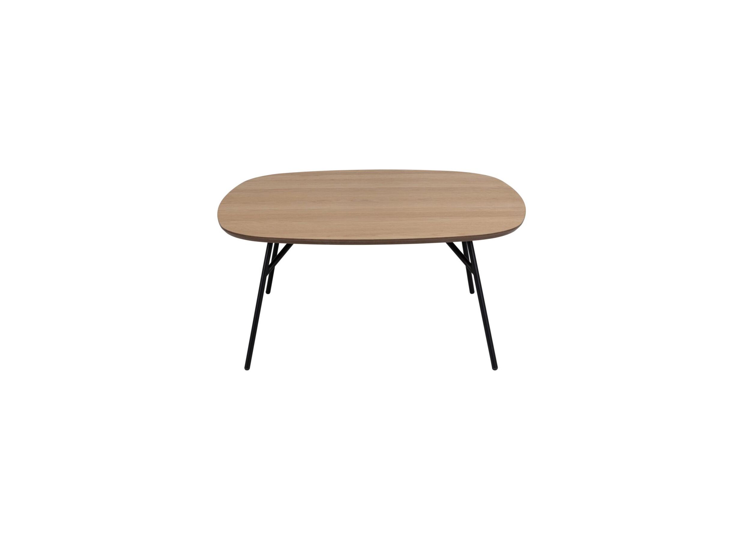 Aperçu - Table basse 90x90cm - MDF/métal - brun