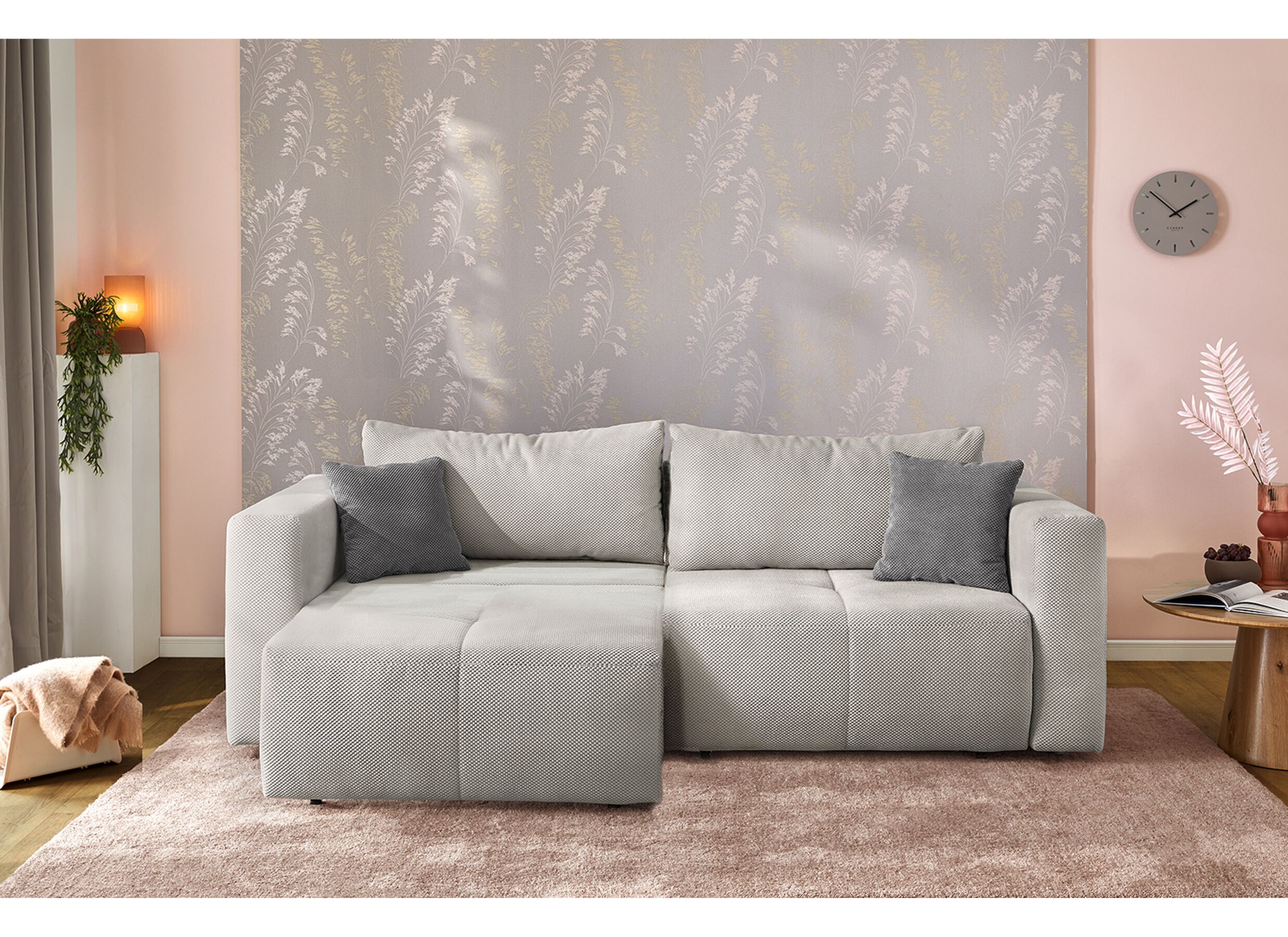 Sfeerfoto - Zetel Relax Bigsofa 4-zit - stof - beige