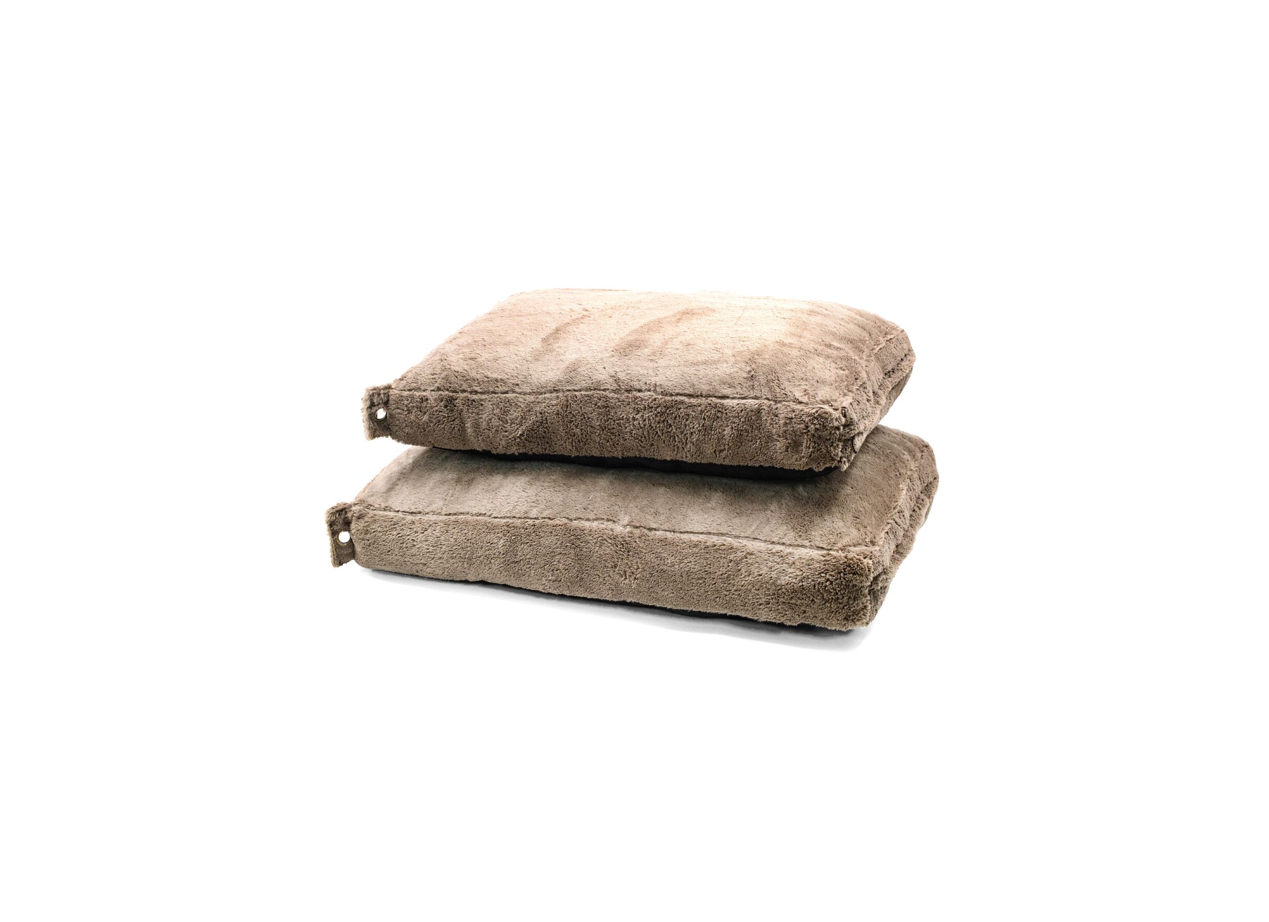 Photo ensemble - Coussin pour chien Supersoft M 100x70cm - tissu - brun