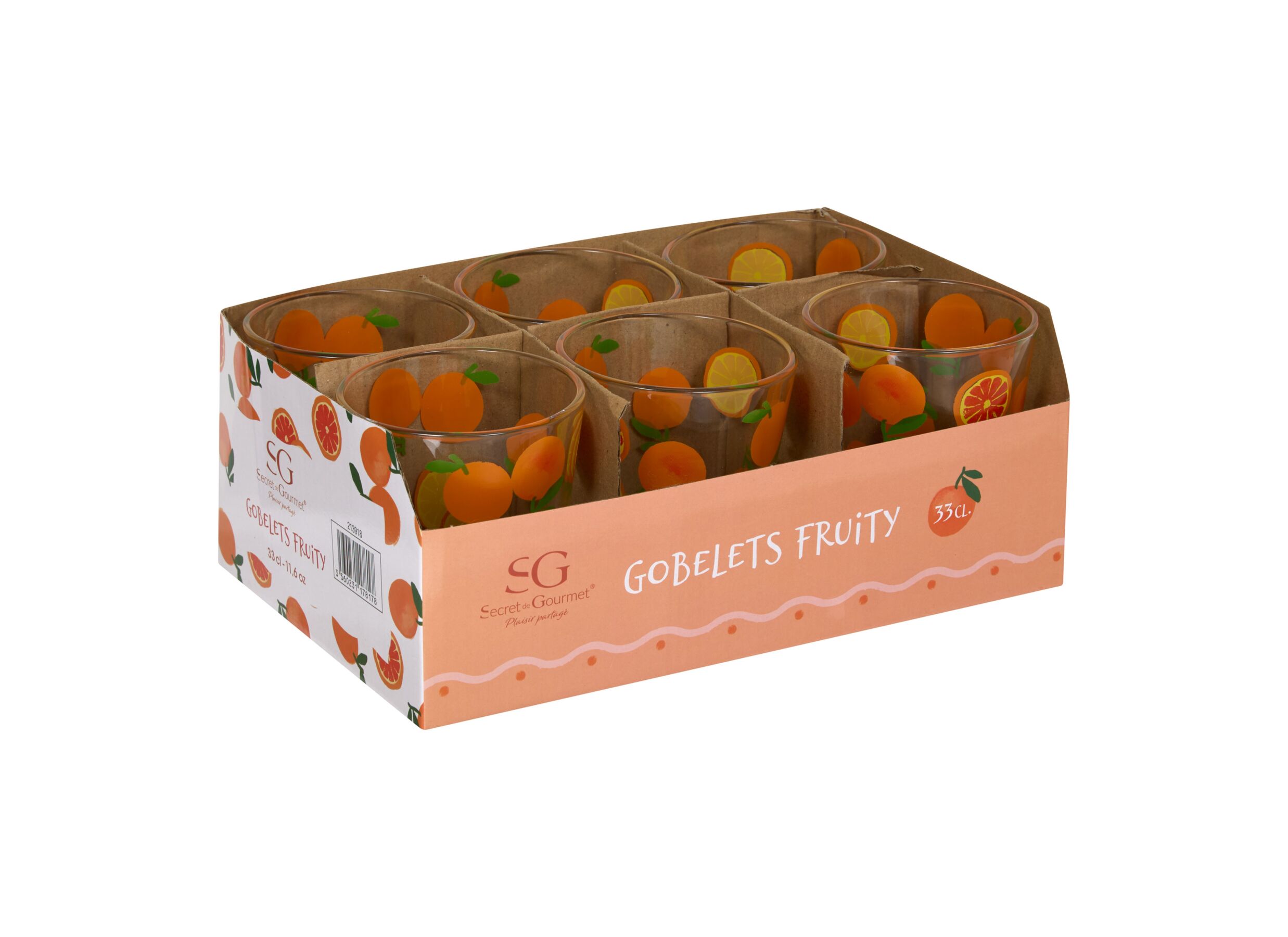 Configuration - Verre Fruity 33cl - verre - multicolore